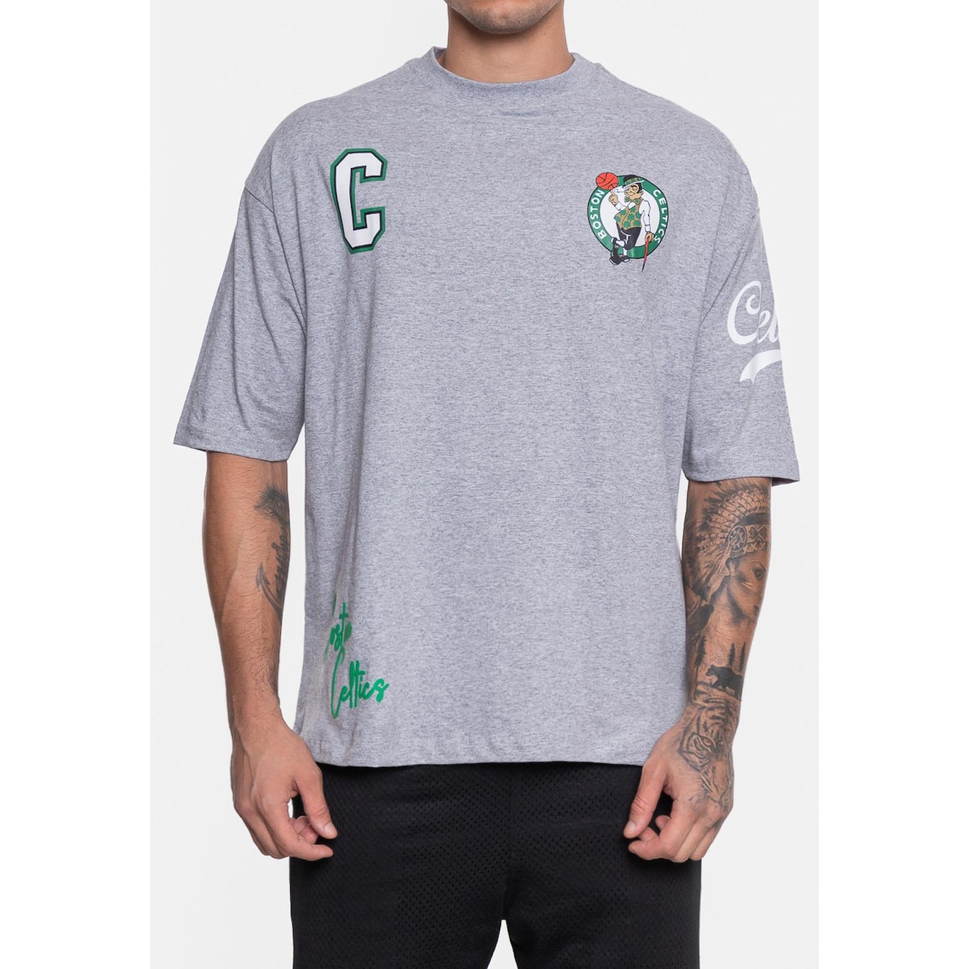 Camiseta Nba Street Soul Boston Celtics - Masculina - Foto 3