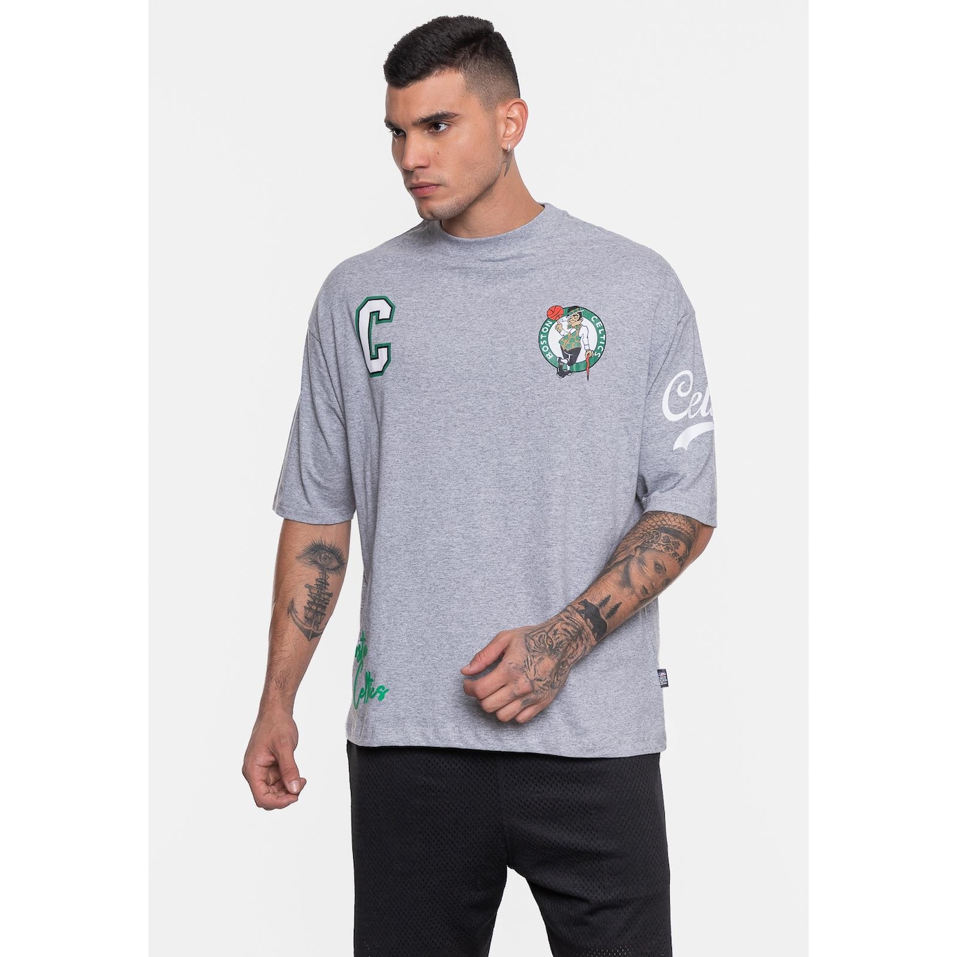 Camiseta Nba Street Soul Boston Celtics - Masculina - Foto 4