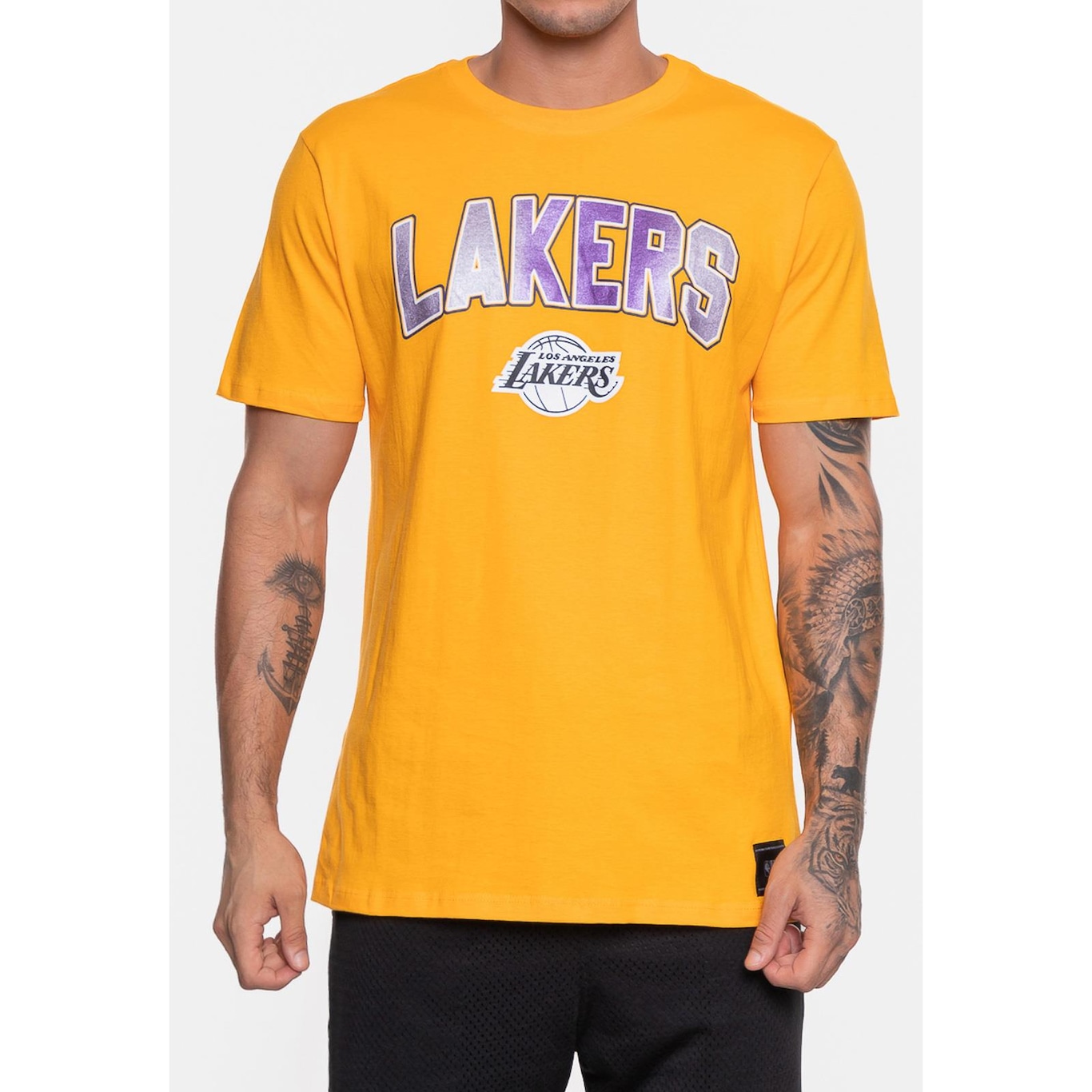 Camiseta Nba Metallic Golden State Warriors - Masculina - Foto 3