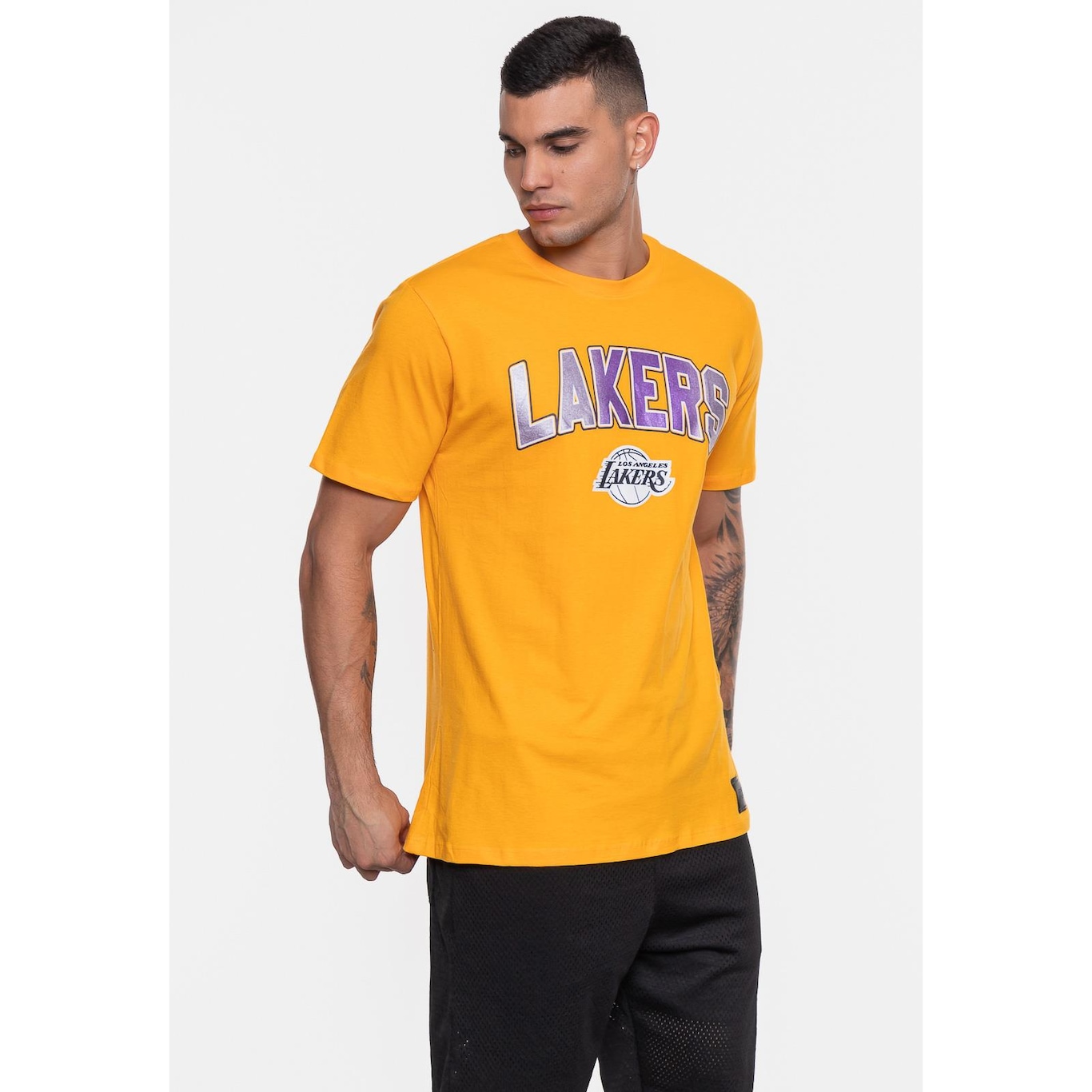 Camiseta Nba Metallic Golden State Warriors - Masculina - Foto 4