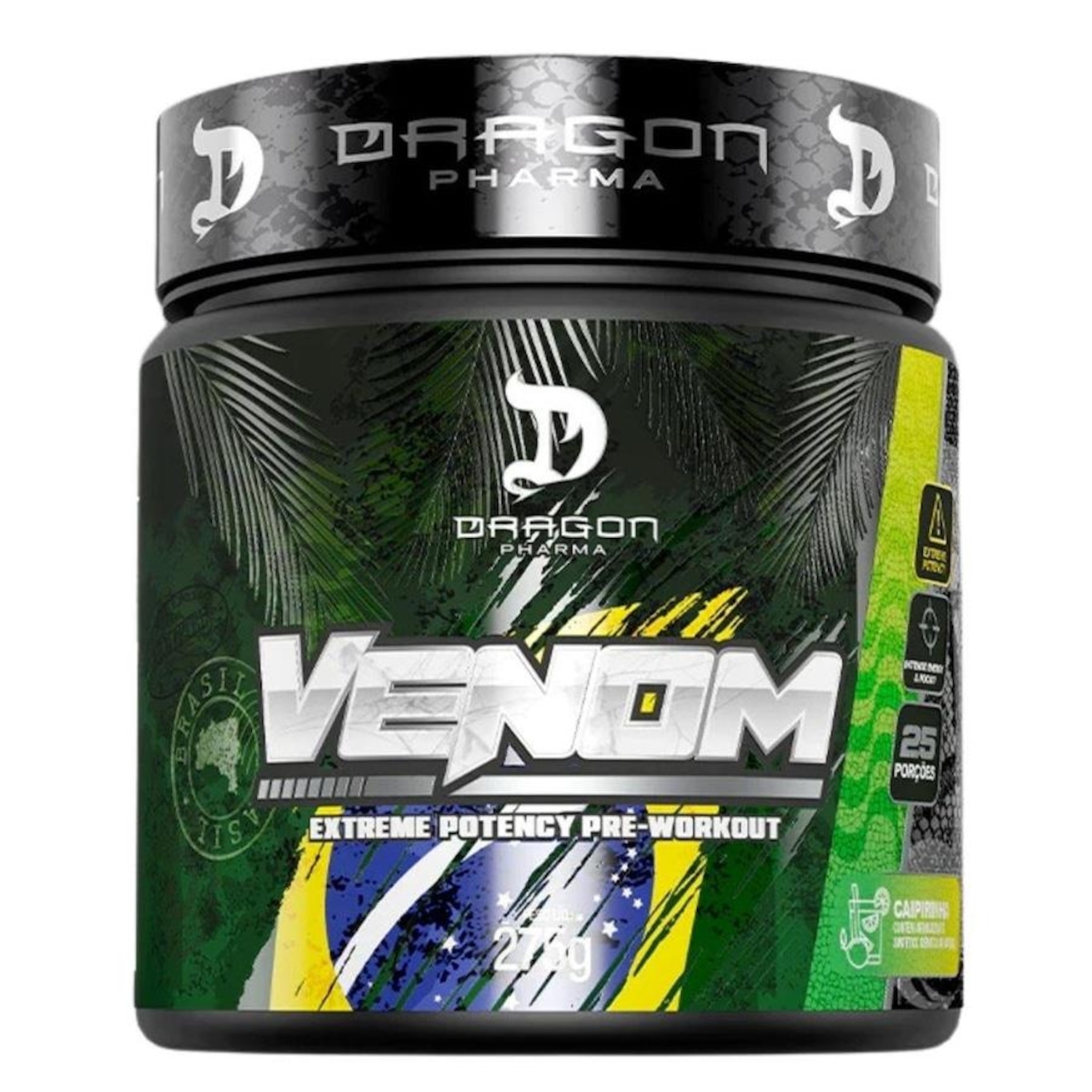 Pré Treino Venom Dragon Pharma Original Sabor Caipirinha - Foto 1