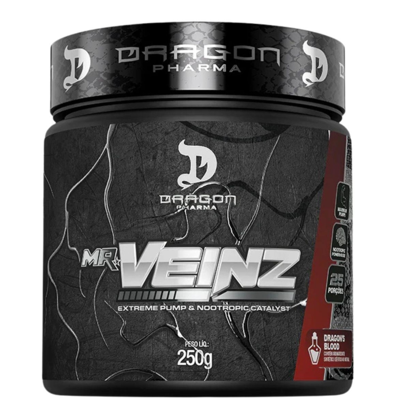 Vasodilatador Mr Veinz Dragon Pharma Original Sabor Dragons Blood - 250g - Foto 1