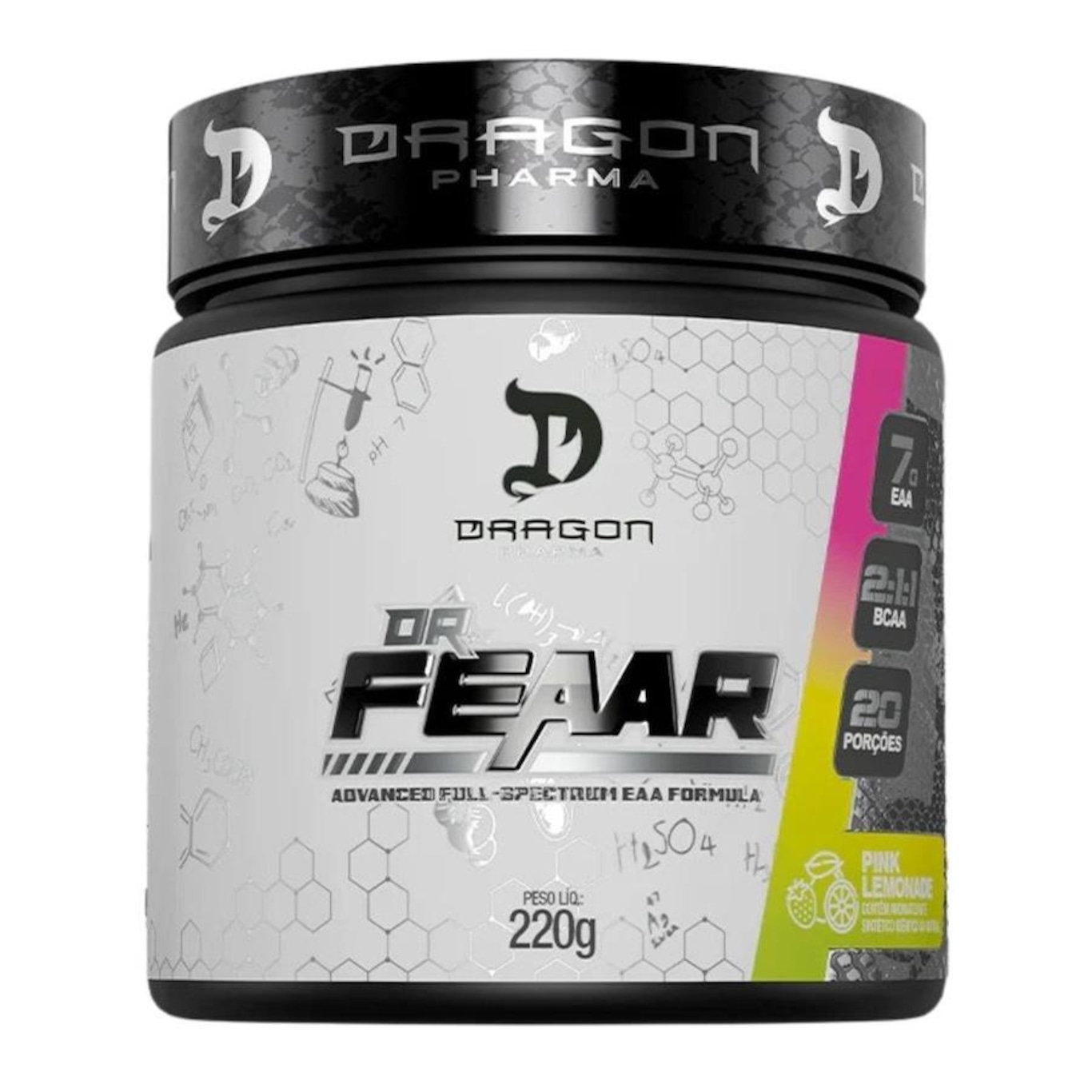 Bcaa Dragon Pharma Dr Feaar Sabor Pink Lemonade Original Aminoácido - Foto 1