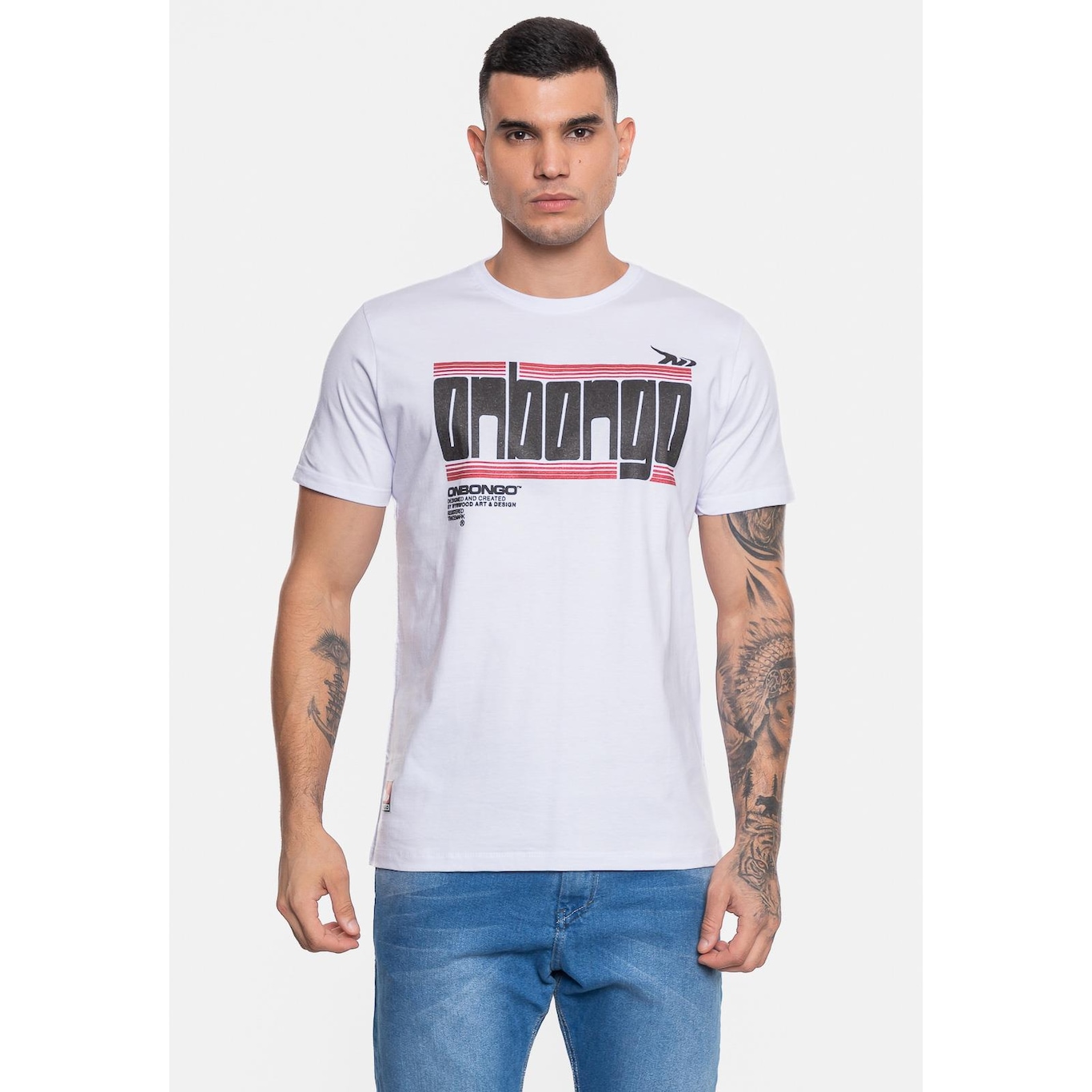 Camiseta Onbongo Estampada - Masculina - Foto 1