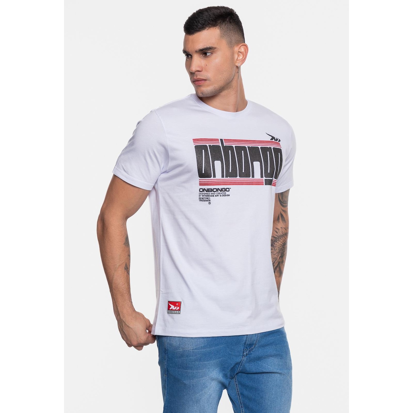 Camiseta Onbongo Estampada - Masculina - Foto 4