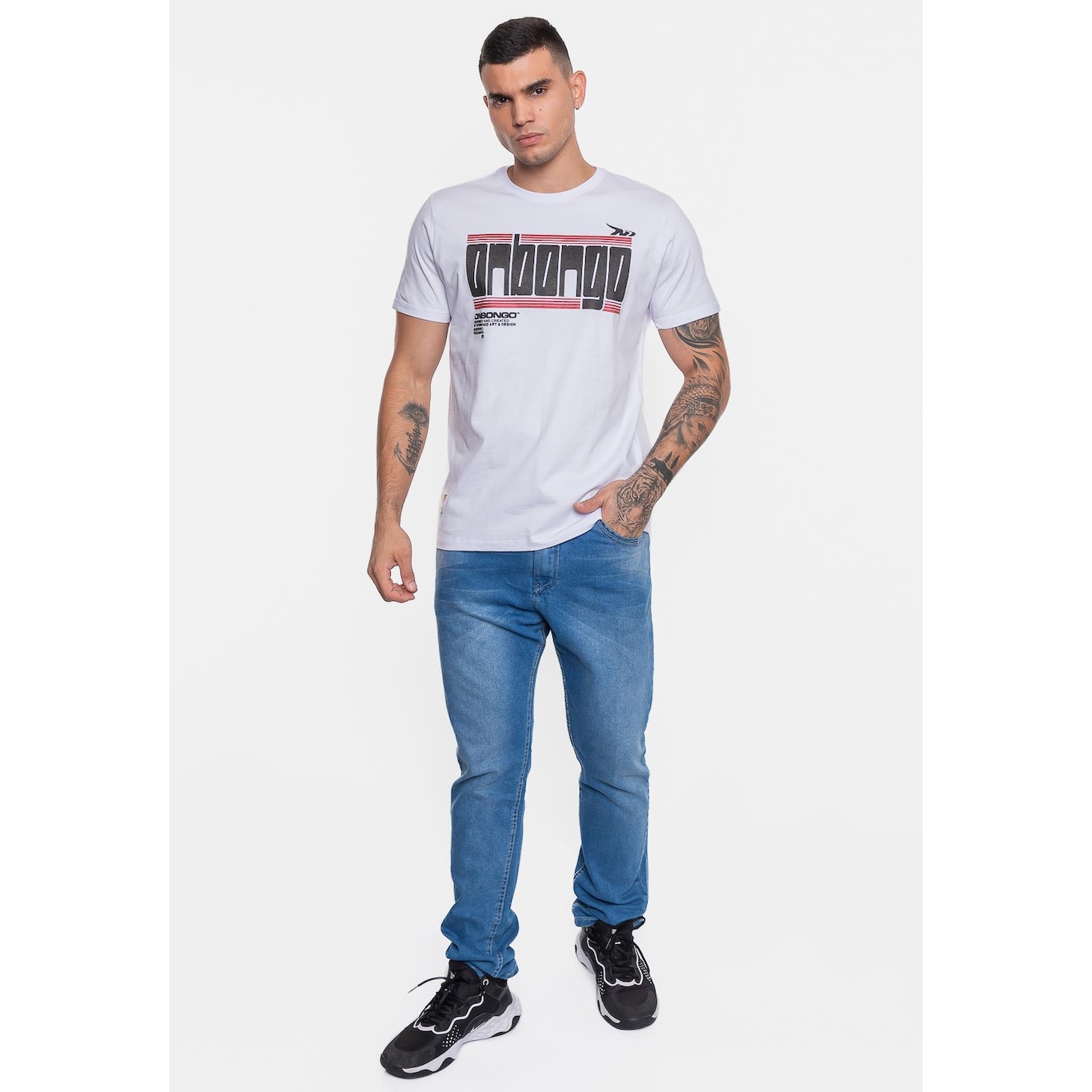 Camiseta Onbongo Estampada - Masculina - Foto 5