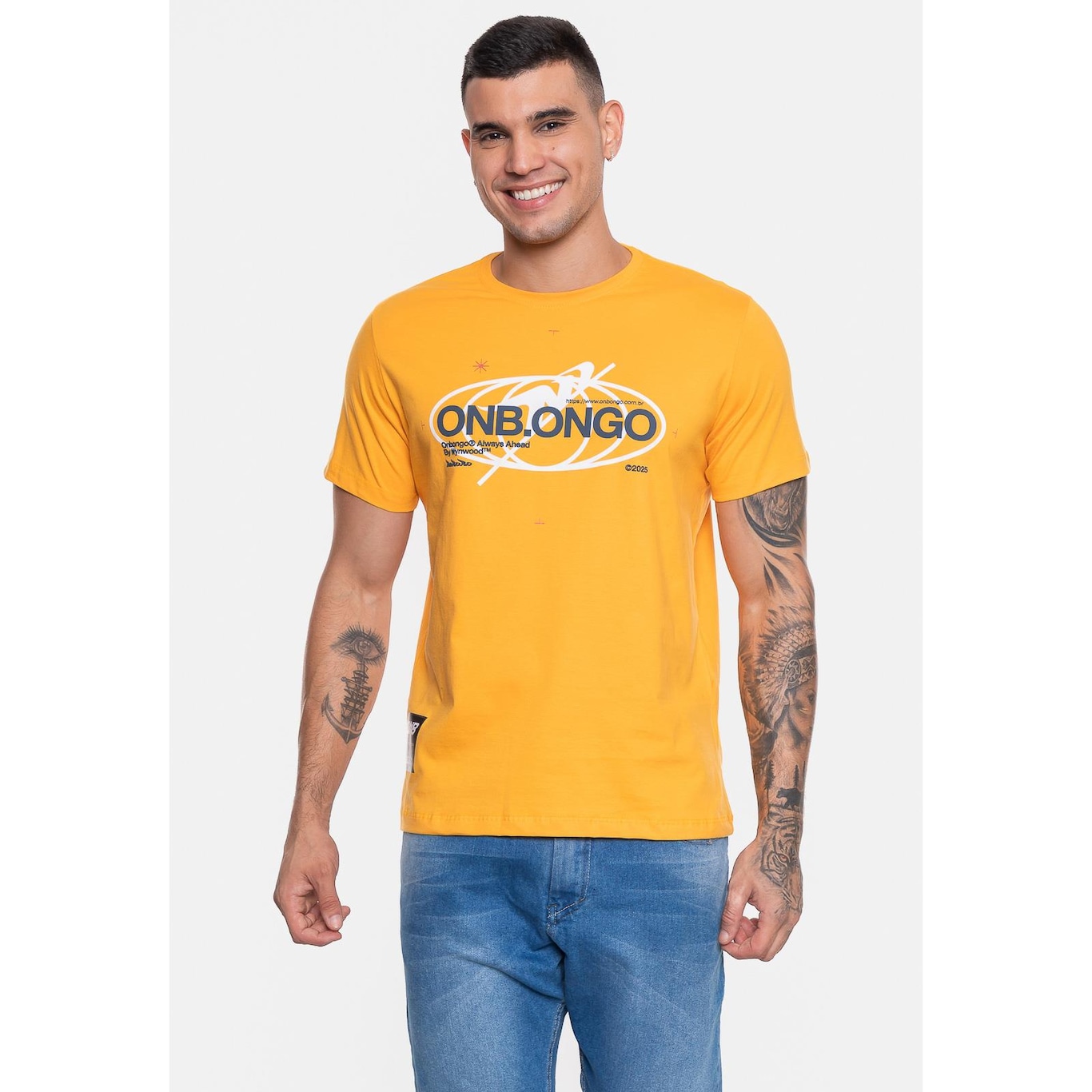 Camiseta Onbongo Estampada - Masculina - Foto 4