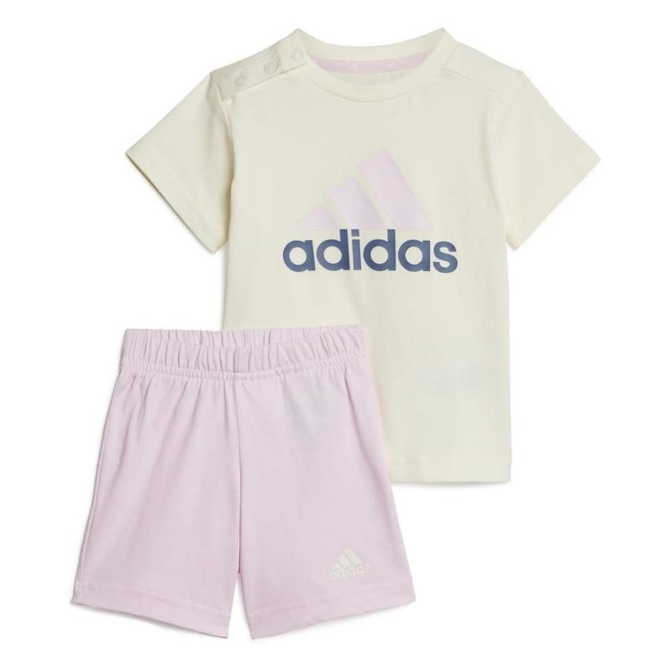 Conjunto adidas Essentials Logo Camiseta + Short - Infantil - Foto 1