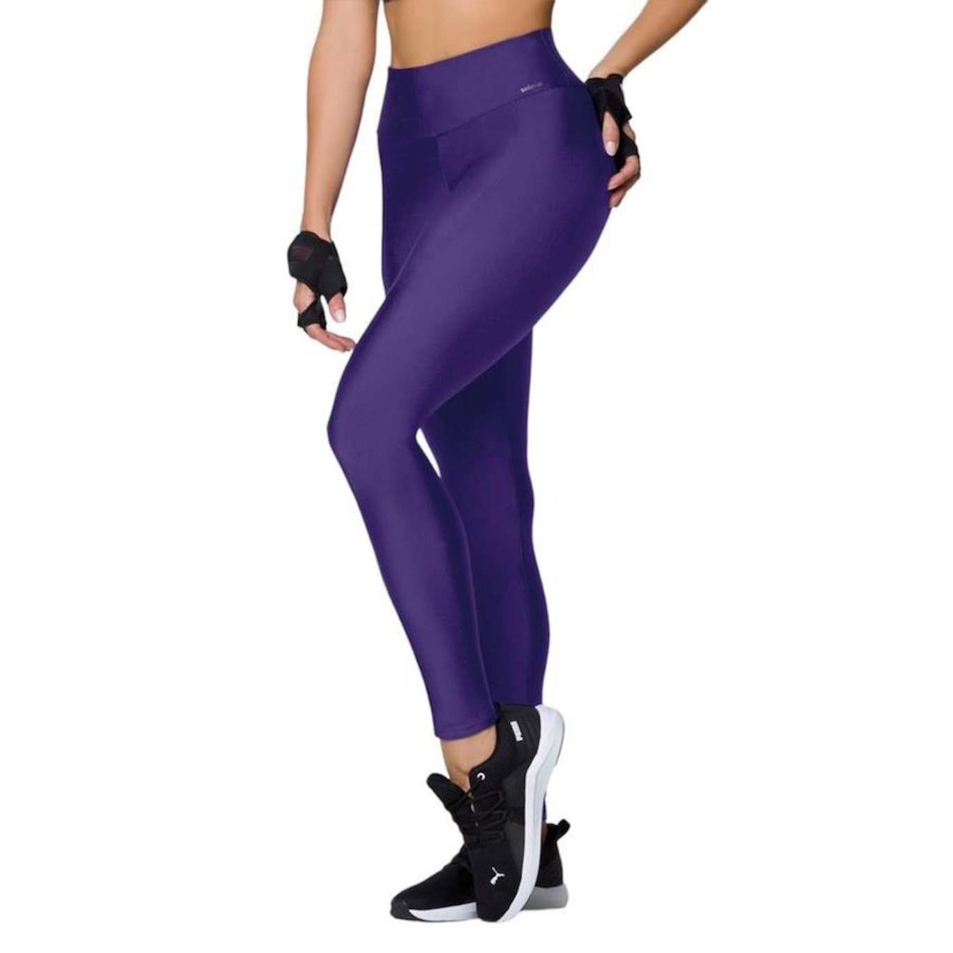 Calça Legging Selene Recortes - Feminina - Foto 1