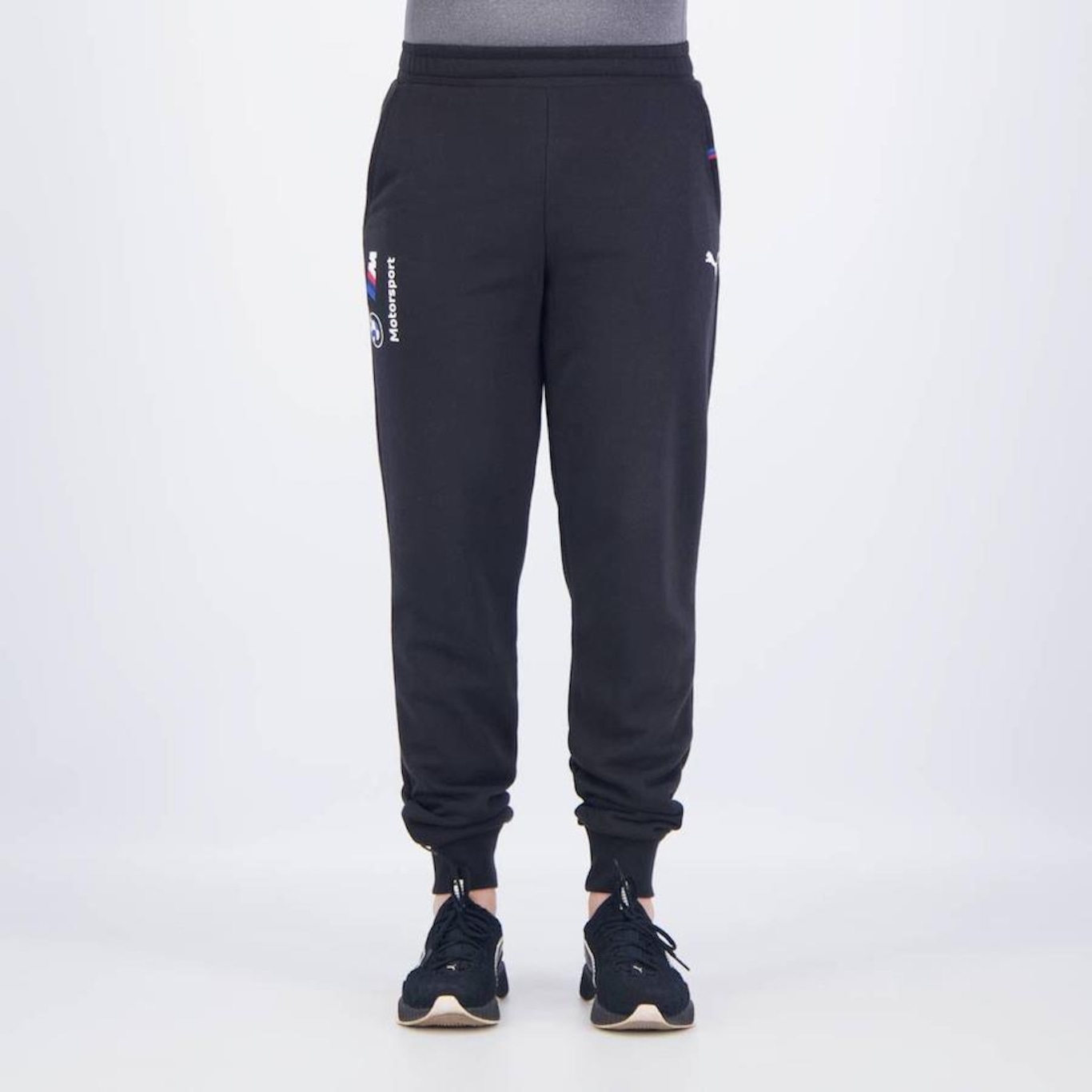 Calça Puma Bmw Motorsport Ess Sweat Ft - Masculina - Foto 1