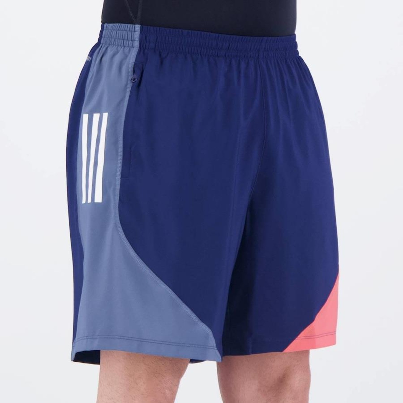 Shorts adidas Own The Run Colorblock - Masculino - Foto 2