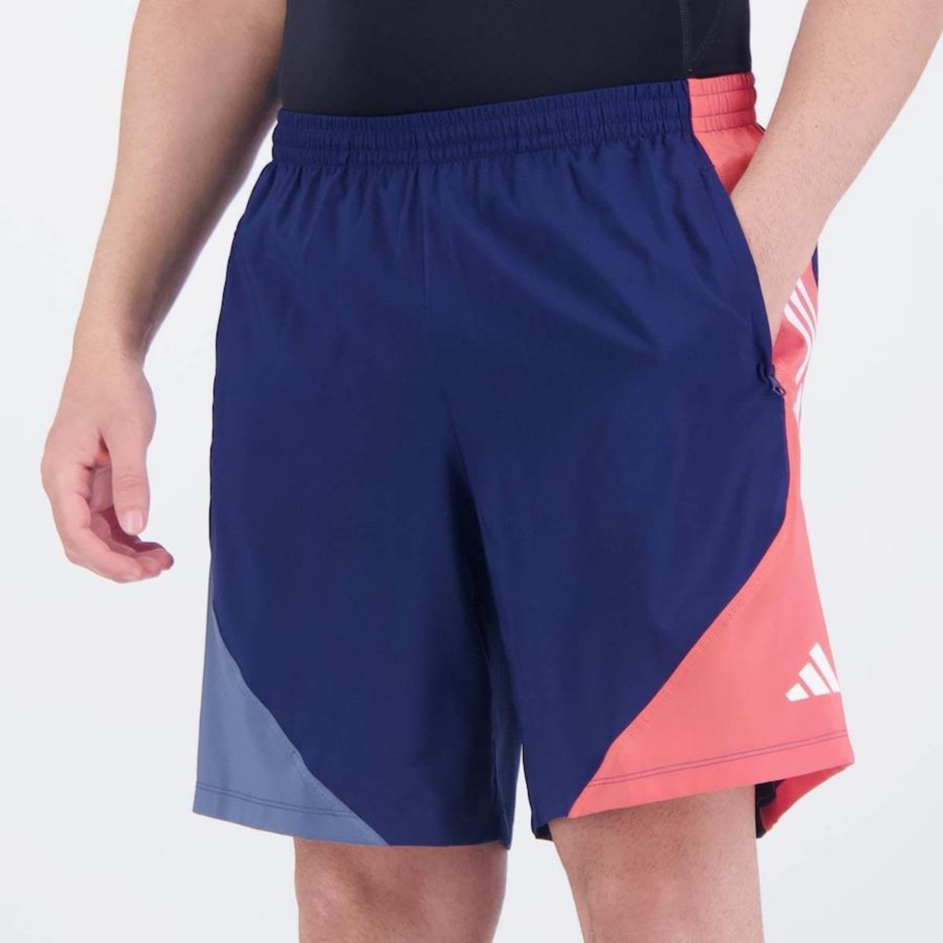 Shorts adidas Own The Run Colorblock - Masculino - Foto 3