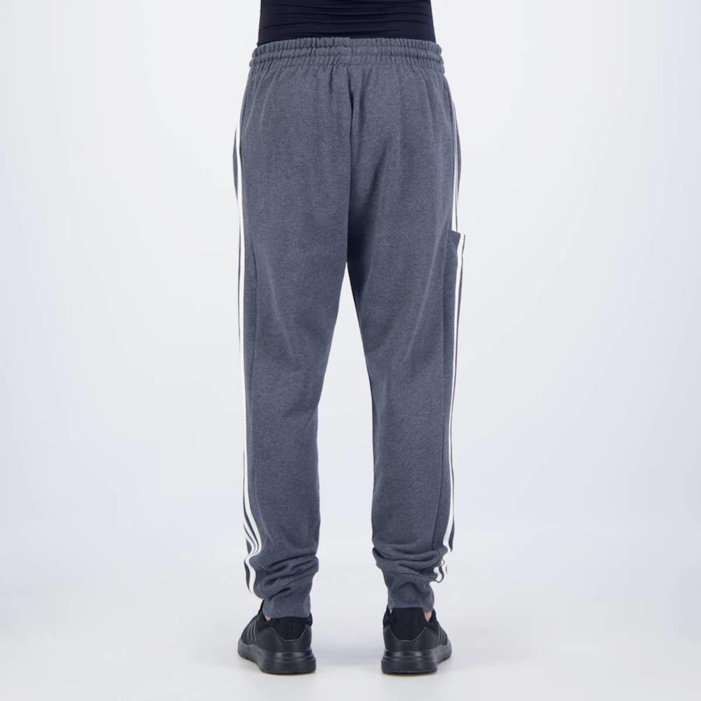 Calça adidas Essentials 3 Stripes - Masculina - Foto 4