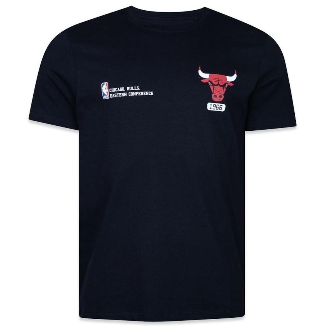 Camiseta New Era Regular Chicago Bulls Hiphop - Masculina - Foto 1