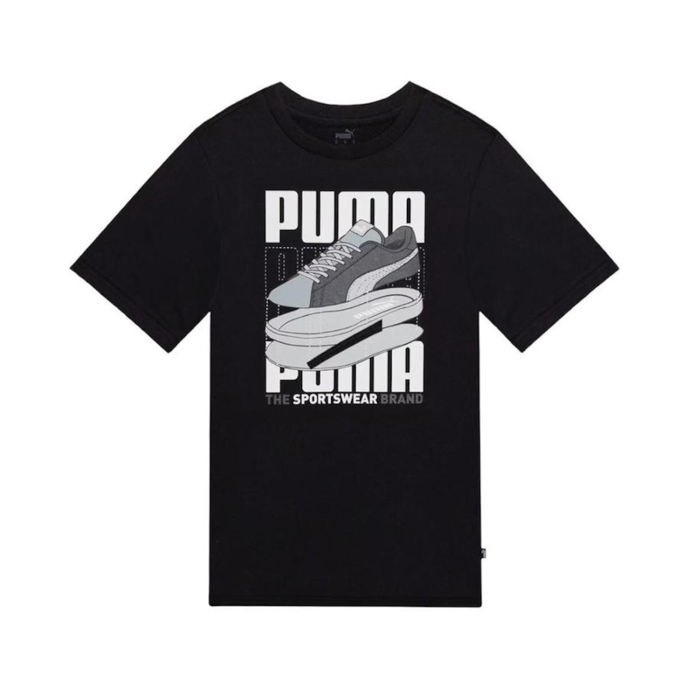 Camiseta Puma Graphics Sneaker Tee Layers - Masculina - Foto 1