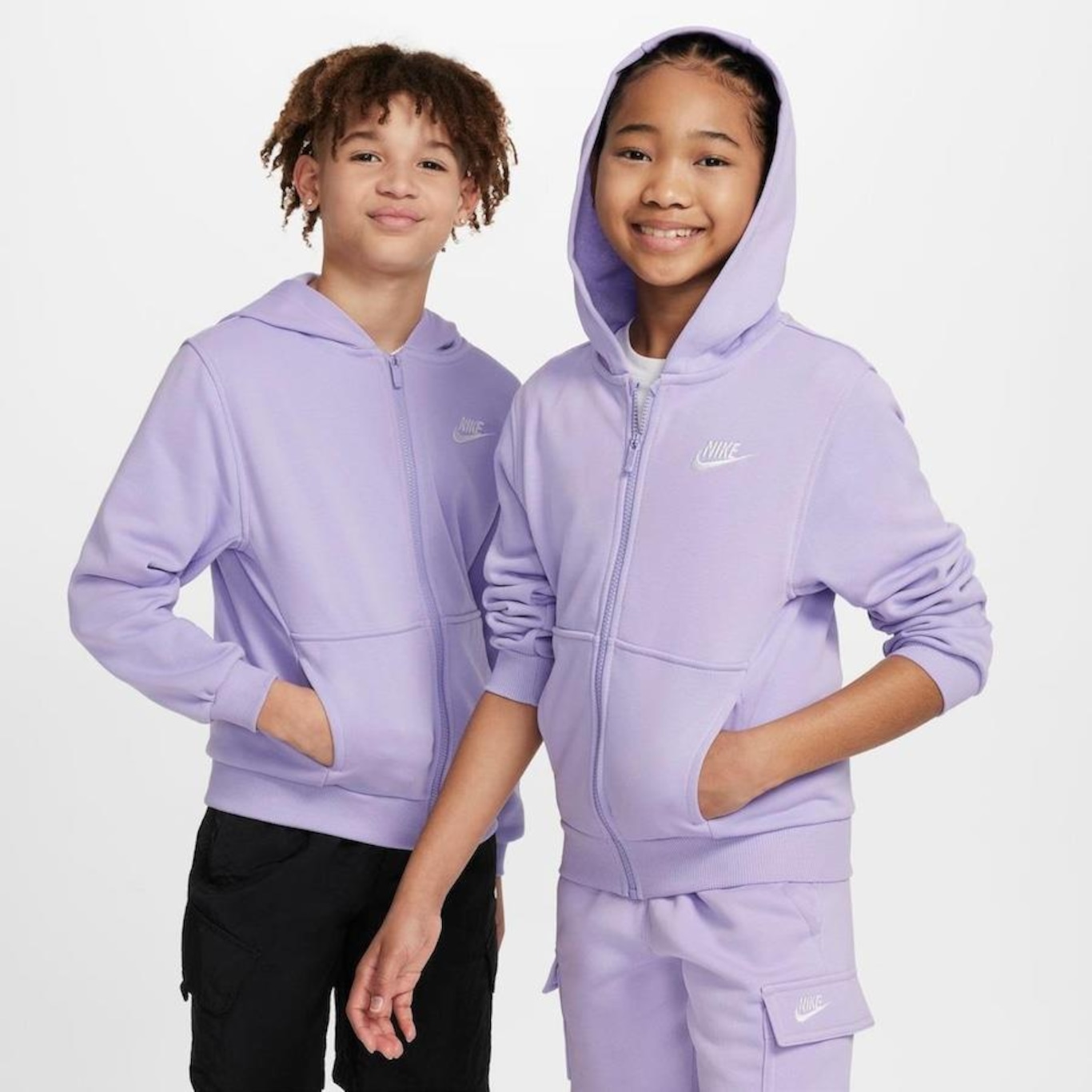 Jaqueta Nike Club Fleece - Infantil - Foto 1