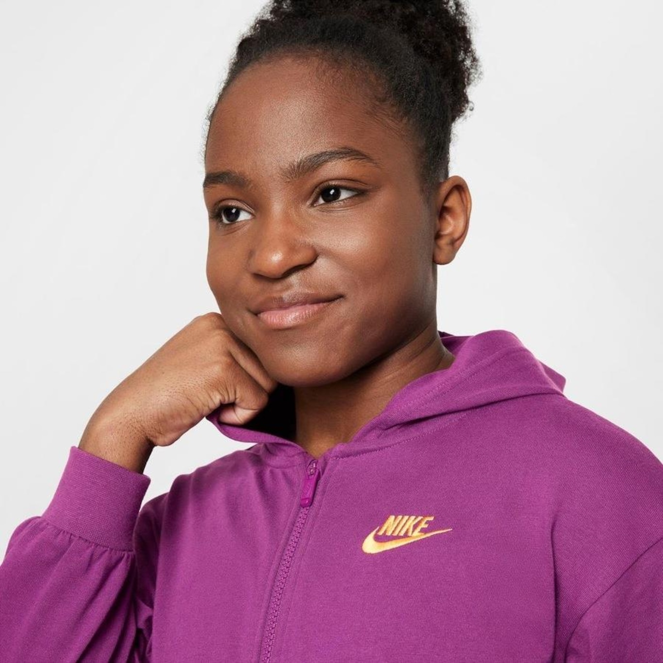 Jaqueta Nike Sportswear Hoodie - Infantil - Foto 3