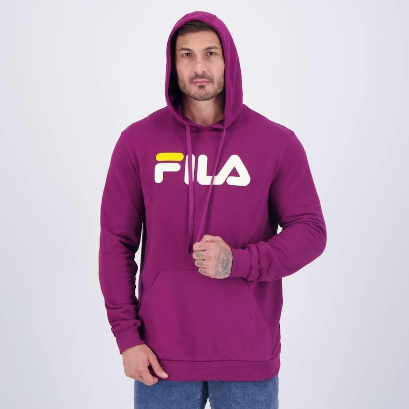 Blusão de Moletom Fila Comfort Letter - Masculino - Foto 2