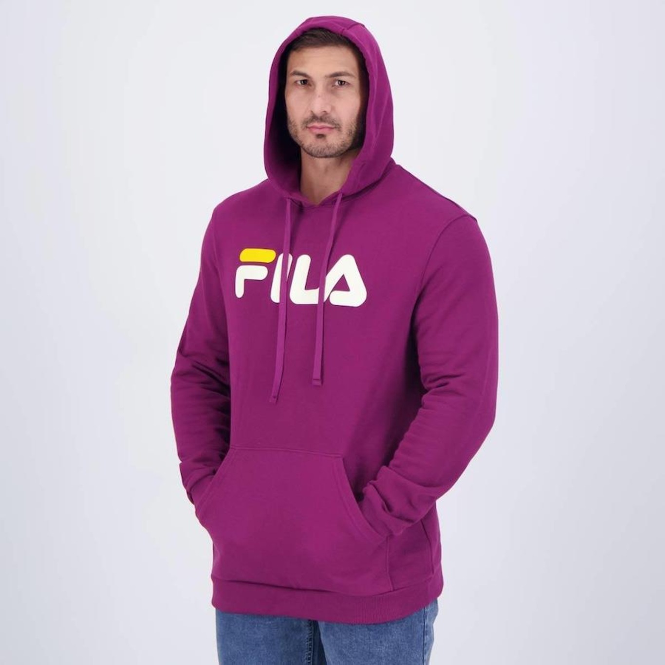 Blusão de Moletom Fila Comfort Letter - Masculino - Foto 3