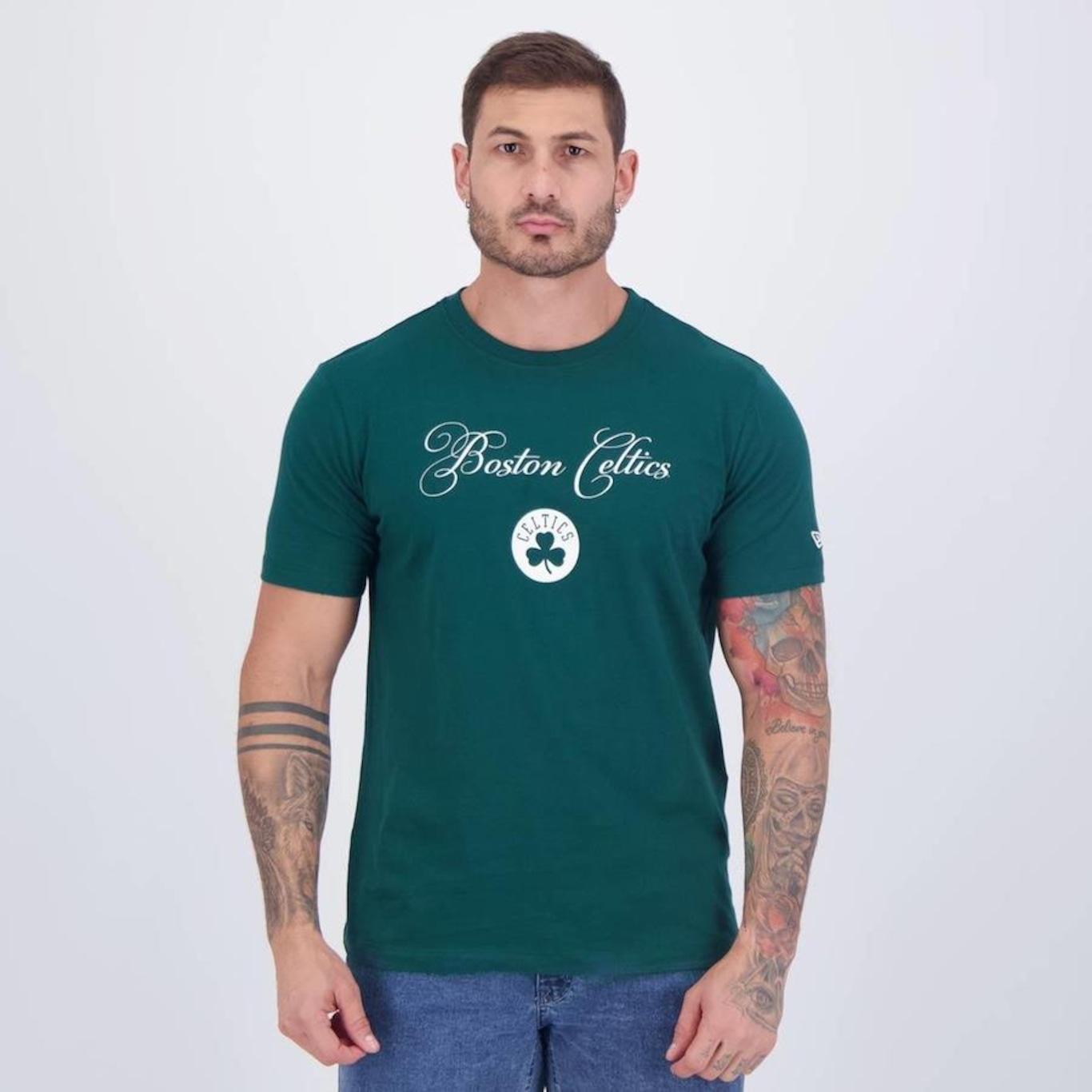 Camiseta New Era Nba Boston Celtics Classic - Masculina - Foto 1