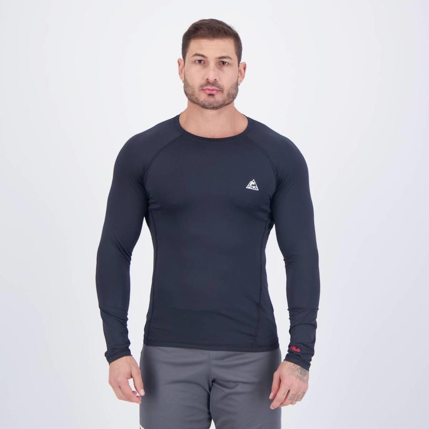 Camiseta Fila Manga Longa Outdoor Wod - Masculina - Foto 1