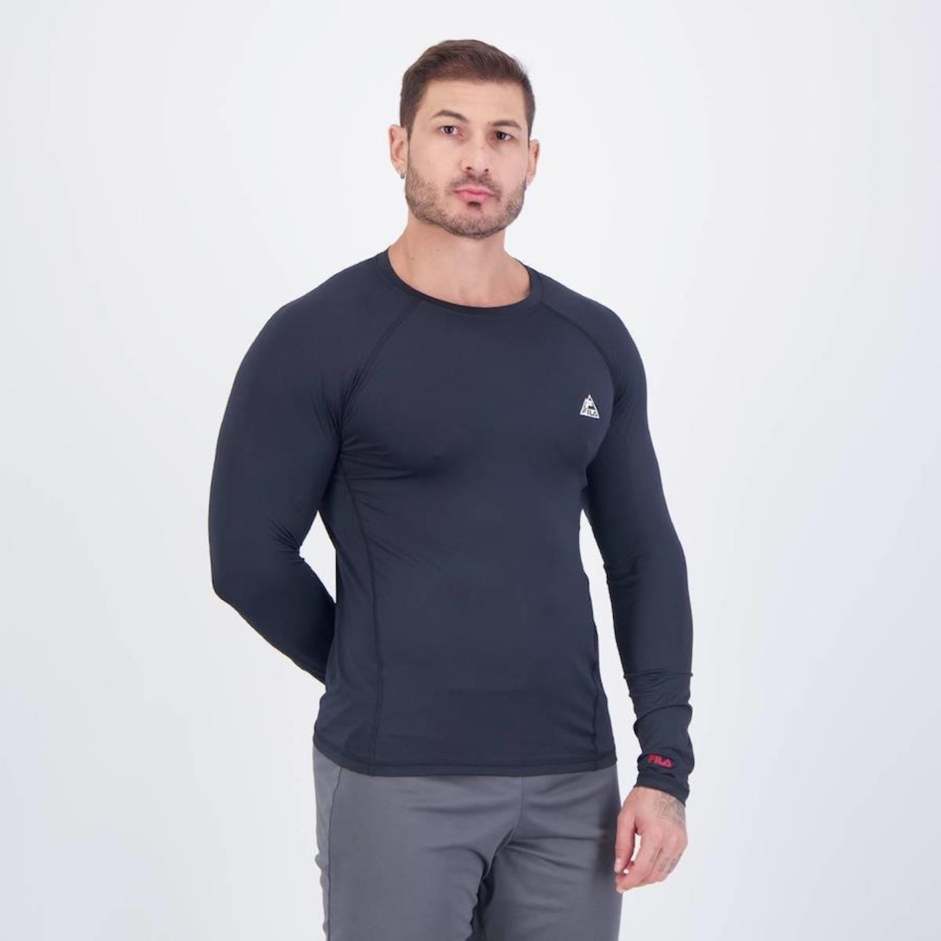 Camiseta Fila Manga Longa Outdoor Wod - Masculina - Foto 2