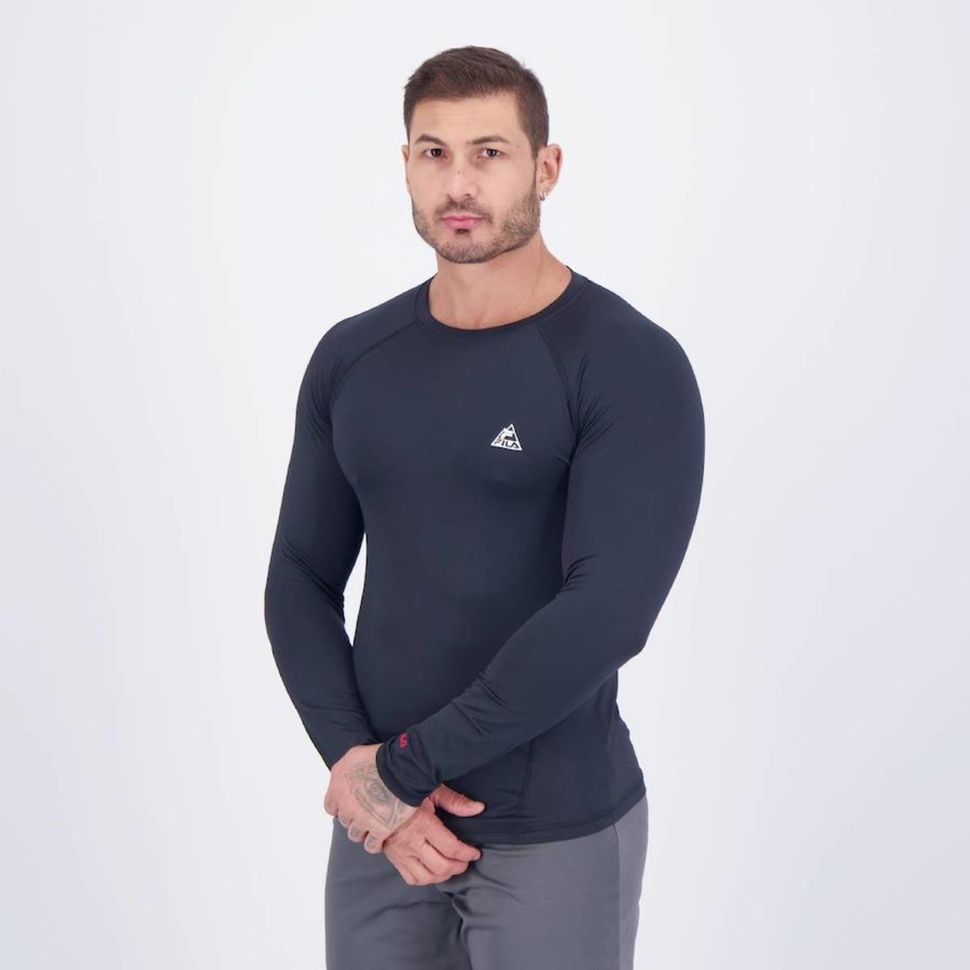 Camiseta Fila Manga Longa Outdoor Wod - Masculina - Foto 3