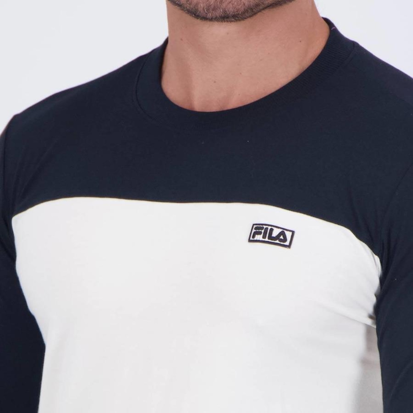 Camiseta Fila Manga Longa Ziper Outdoor - Masculina - Foto 5