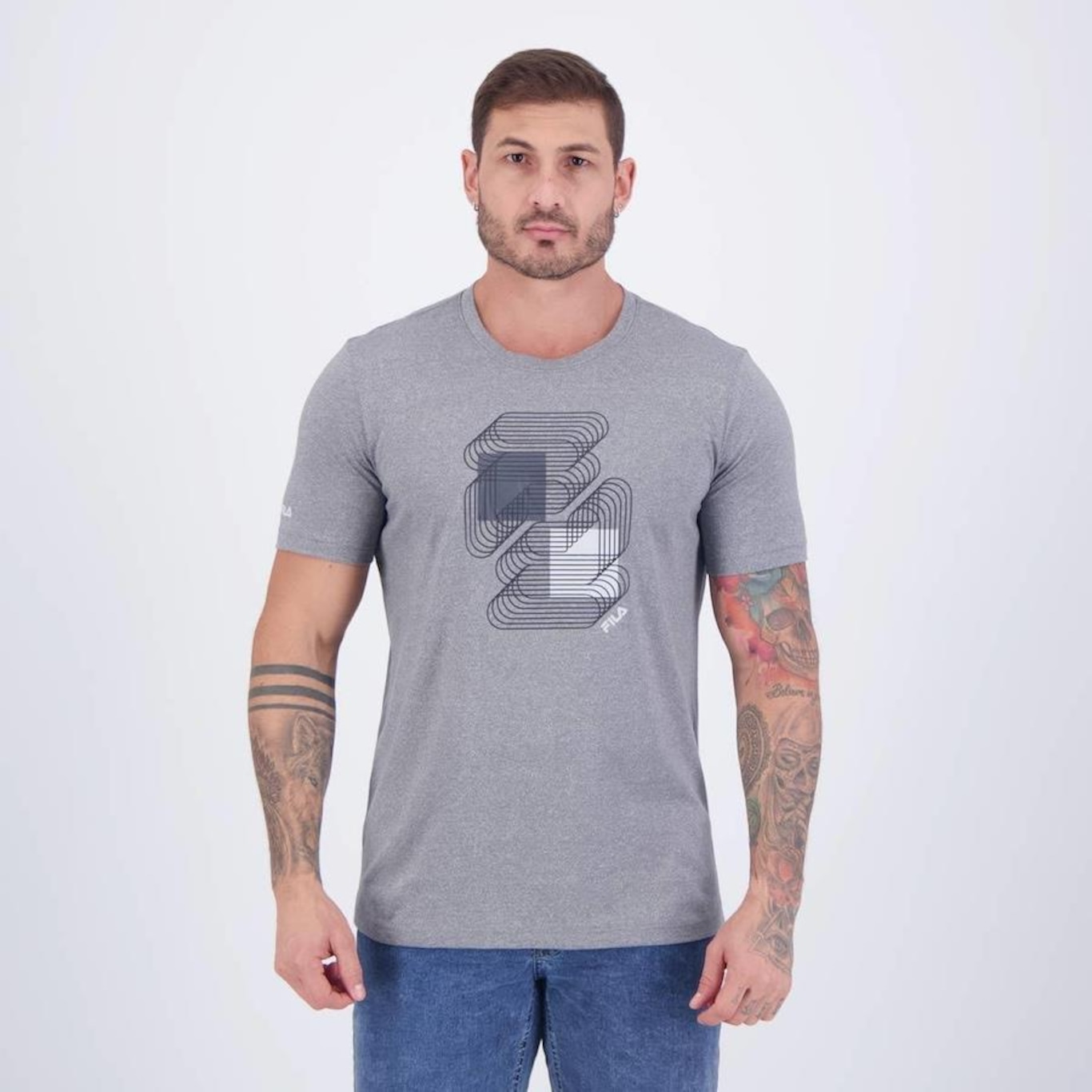 Camiseta Fila Print II - Masculina - Foto 1