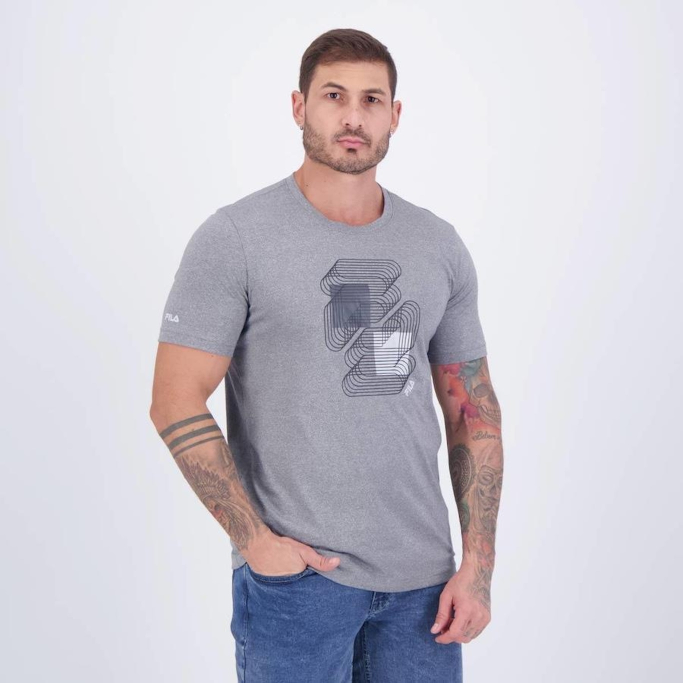 Camiseta Fila Print II - Masculina - Foto 2