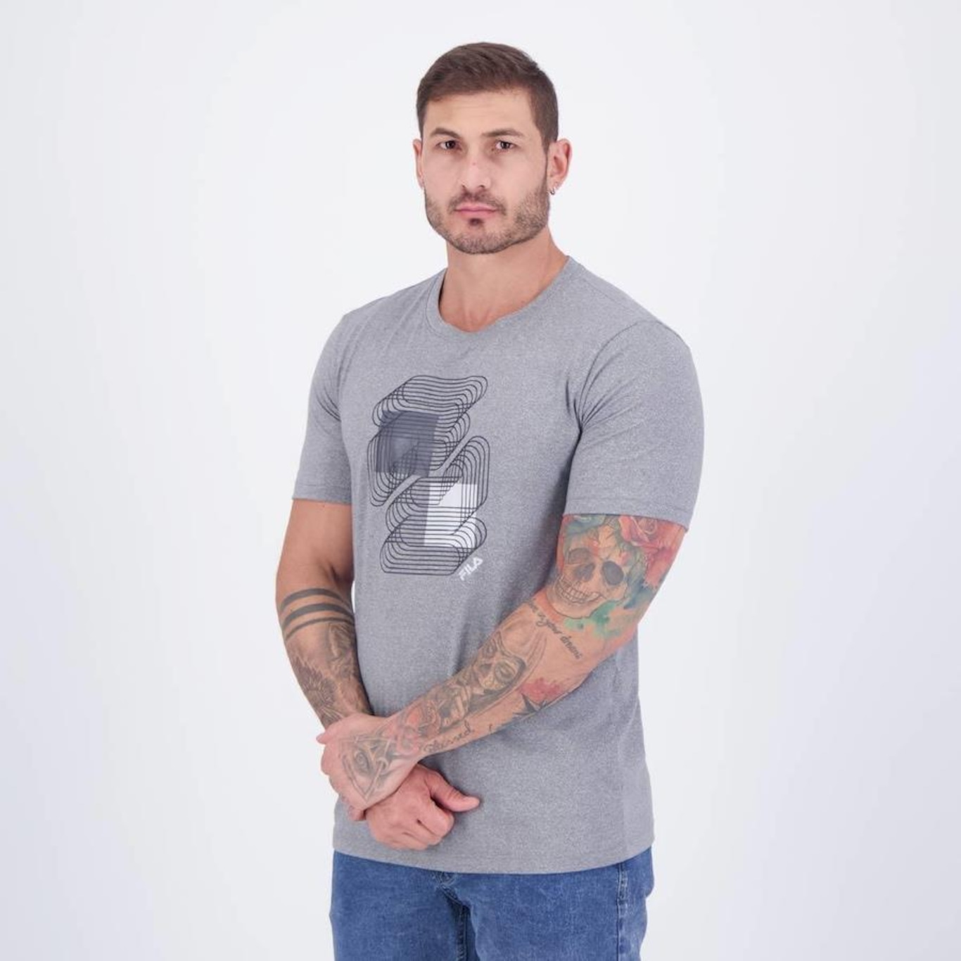 Camiseta Fila Print II - Masculina - Foto 3