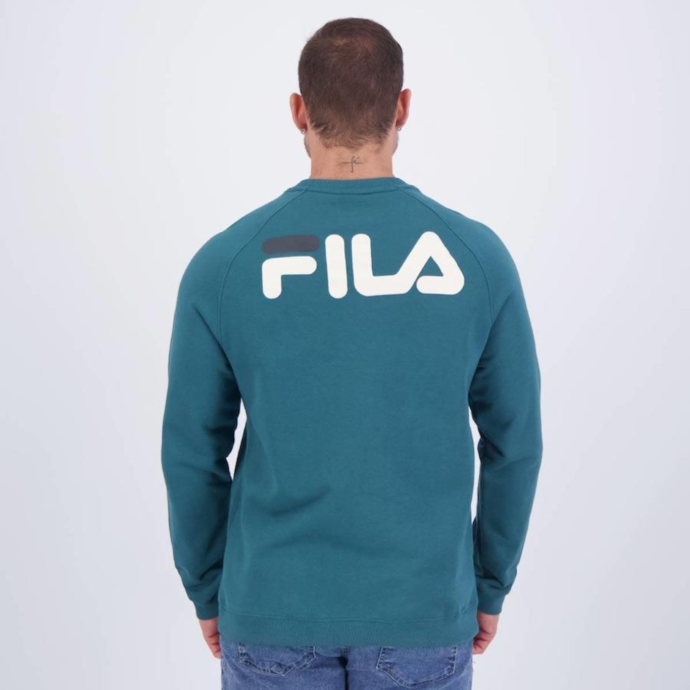 Blusão de Moletom Fila Basic Letter - Masculino - Foto 4