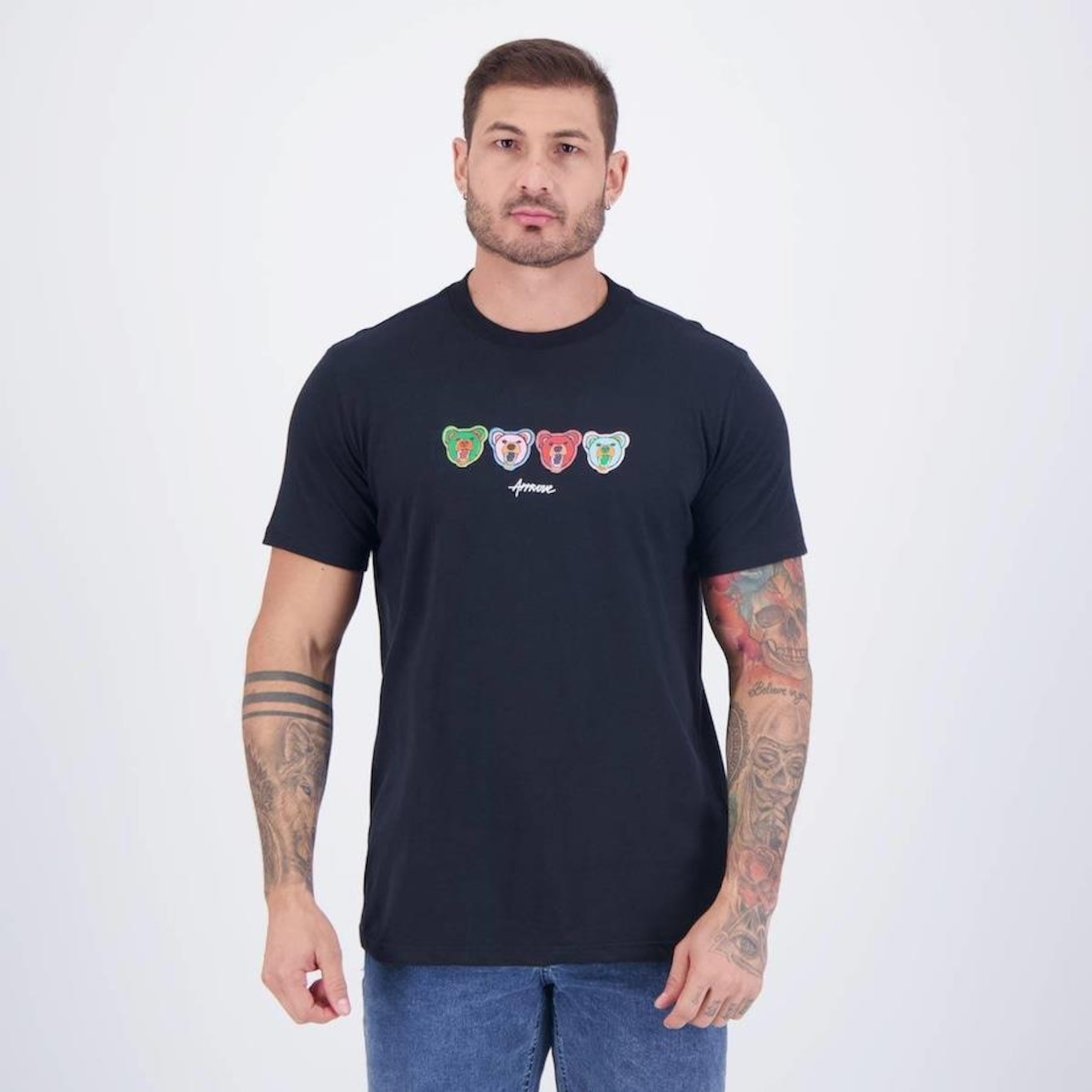 Camiseta Approve Angry Bear - Masculina - Foto 1