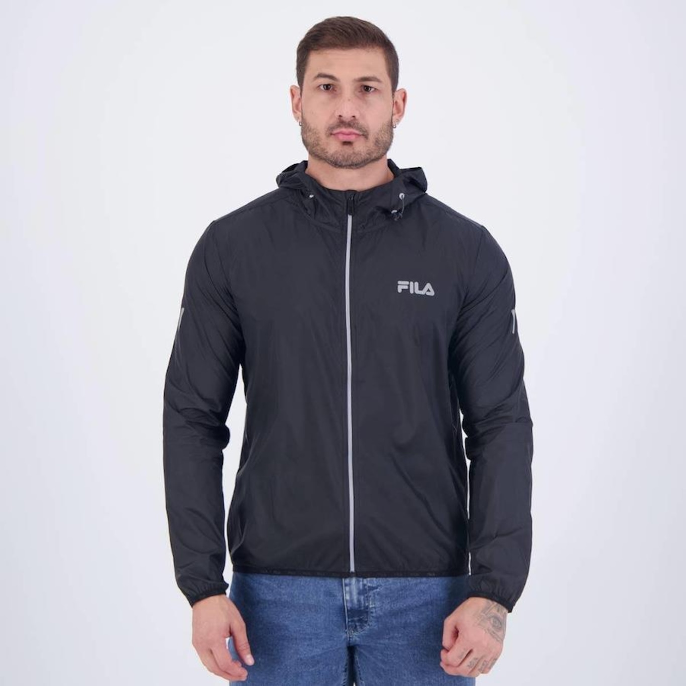 Jaqueta com capuz Fila Windbreak Performa - Masculina - Foto 1