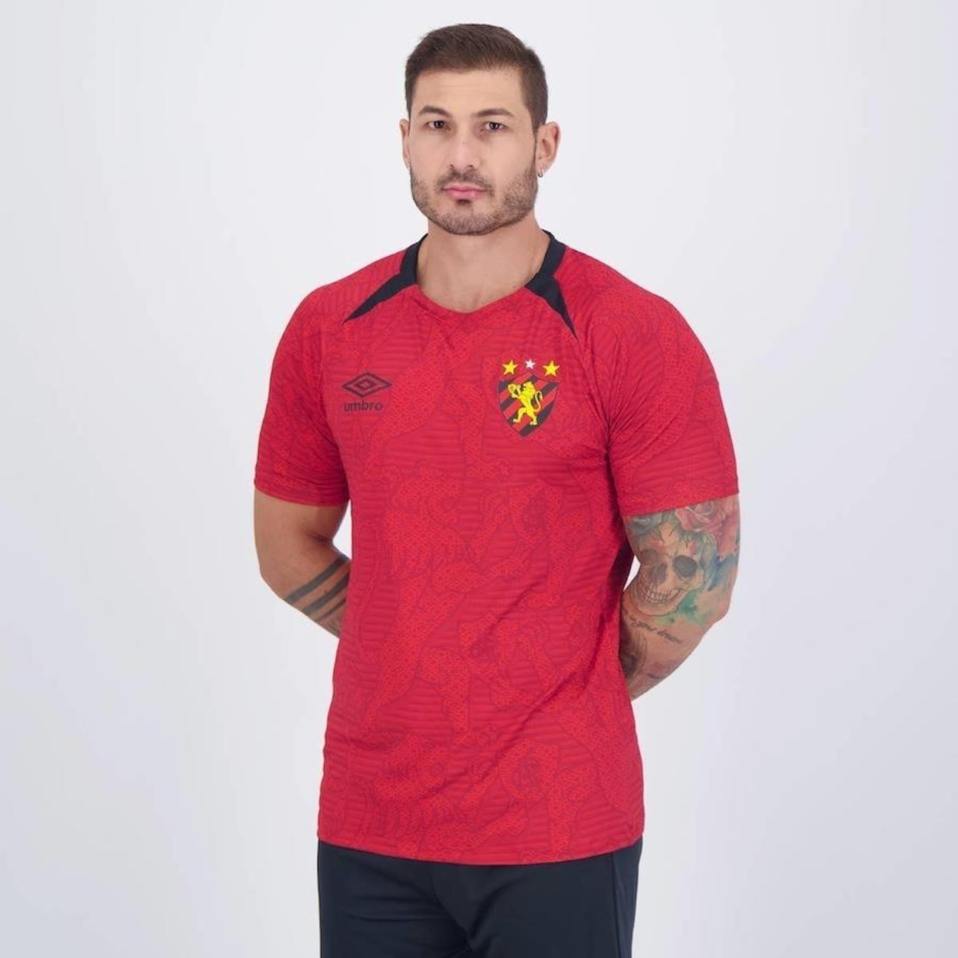 Camisa do Sport Recife Aquecimento 2024 Umbro - Masculina - Foto 1