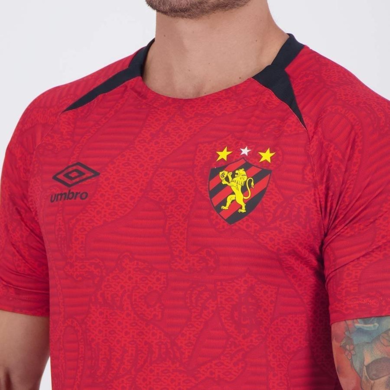 Camisa do Sport Recife Aquecimento 2024 Umbro - Masculina - Foto 2