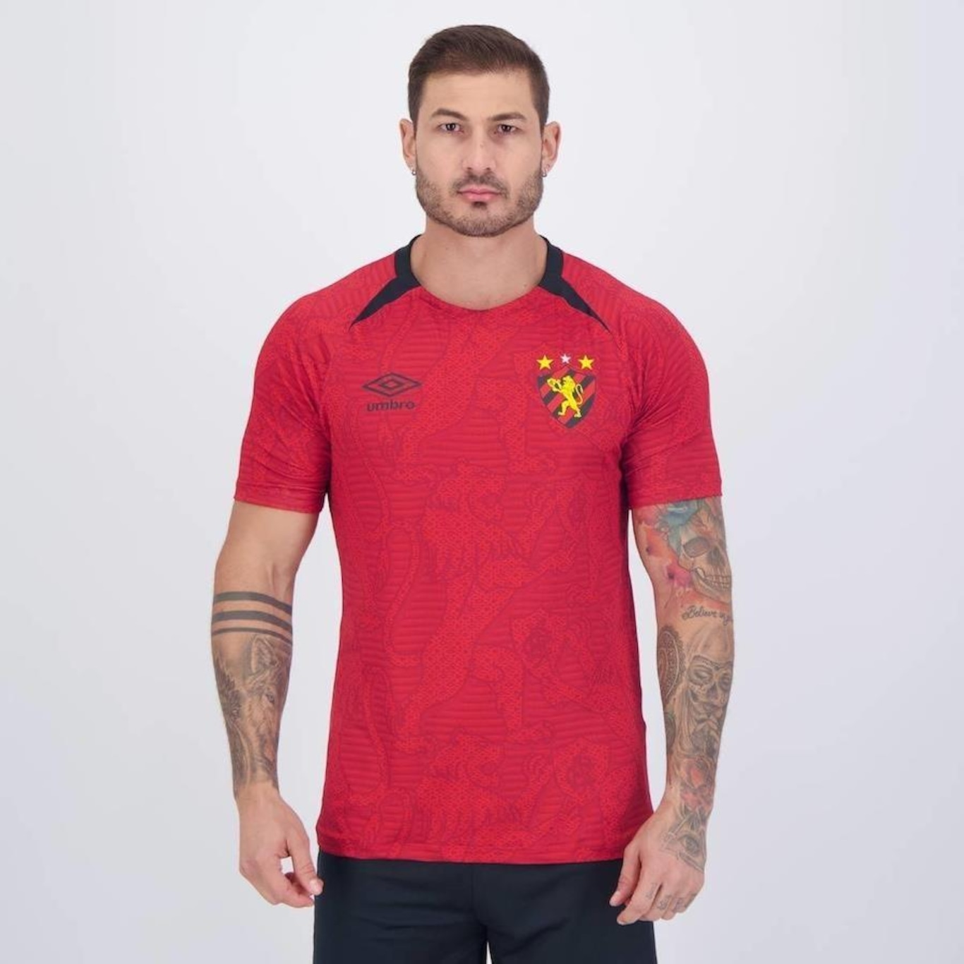 Camisa do Sport Recife Aquecimento 2024 Umbro - Masculina - Foto 3