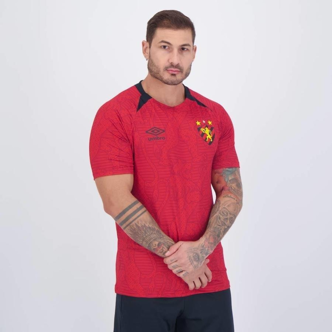 Camisa do Sport Recife Aquecimento 2024 Umbro - Masculina - Foto 5