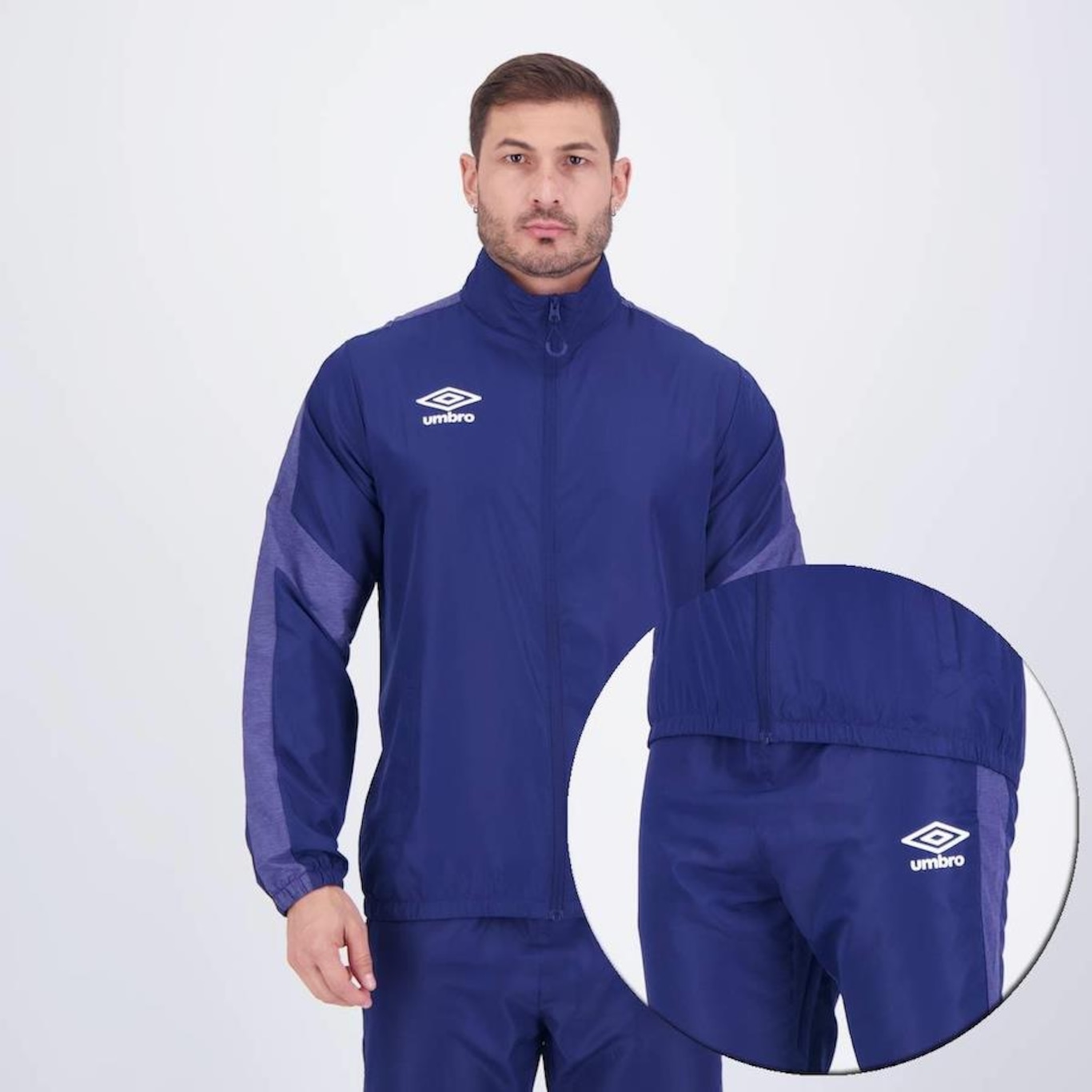 Agasalho sem Capuz Umbro Plan Color - Masculino - Foto 1