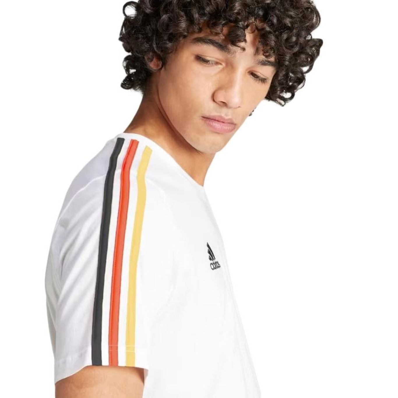 Camisa da Alemanha Dna 3 Listras adidas - Masculina - Foto 5