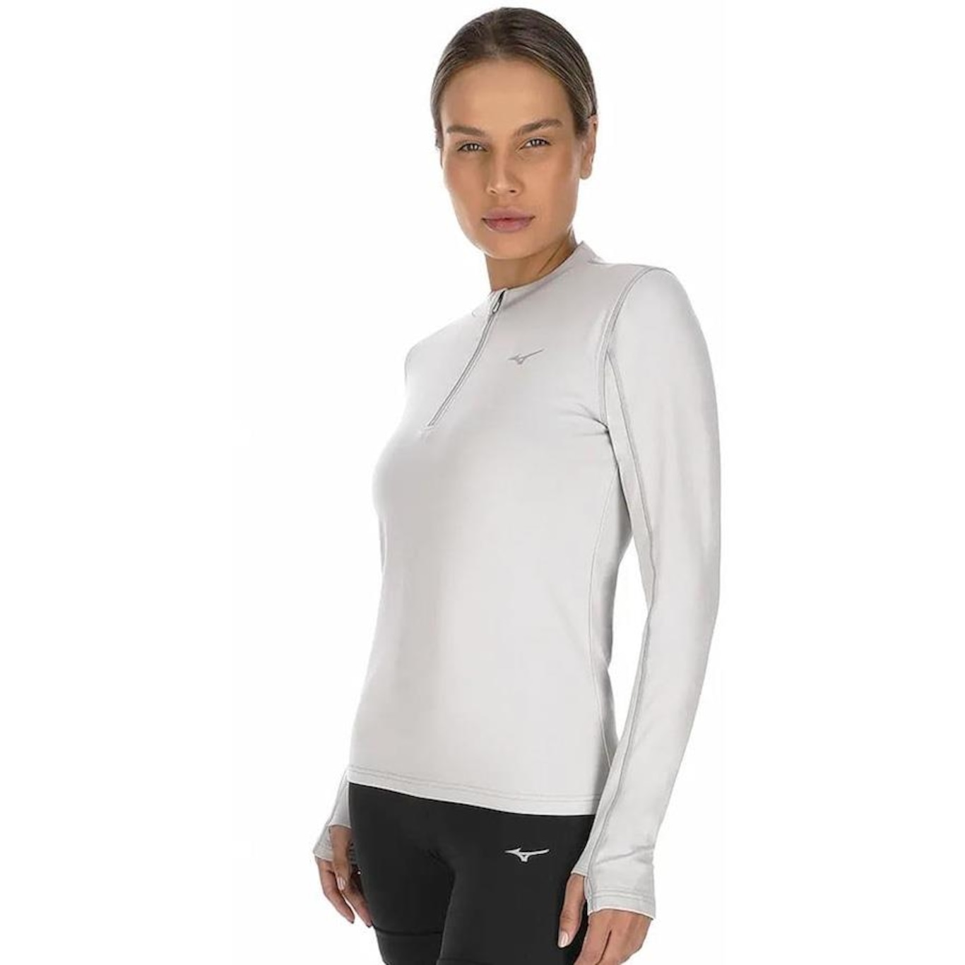 Camiseta Mizuno Manga Longa Térmica Feminina - Foto 2