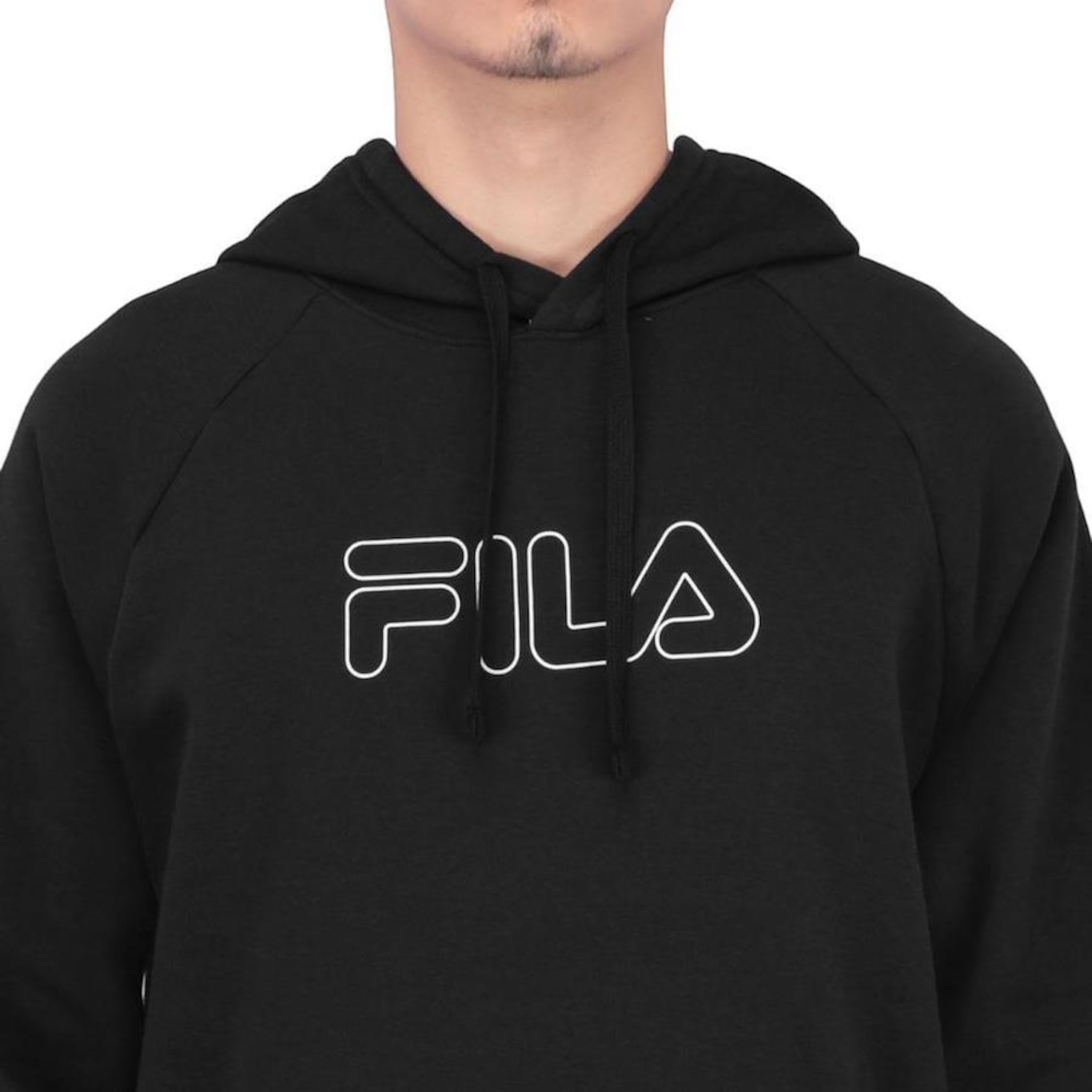 Blusão de Moletom Fila Letter Outline Winter - Masculino - Foto 2