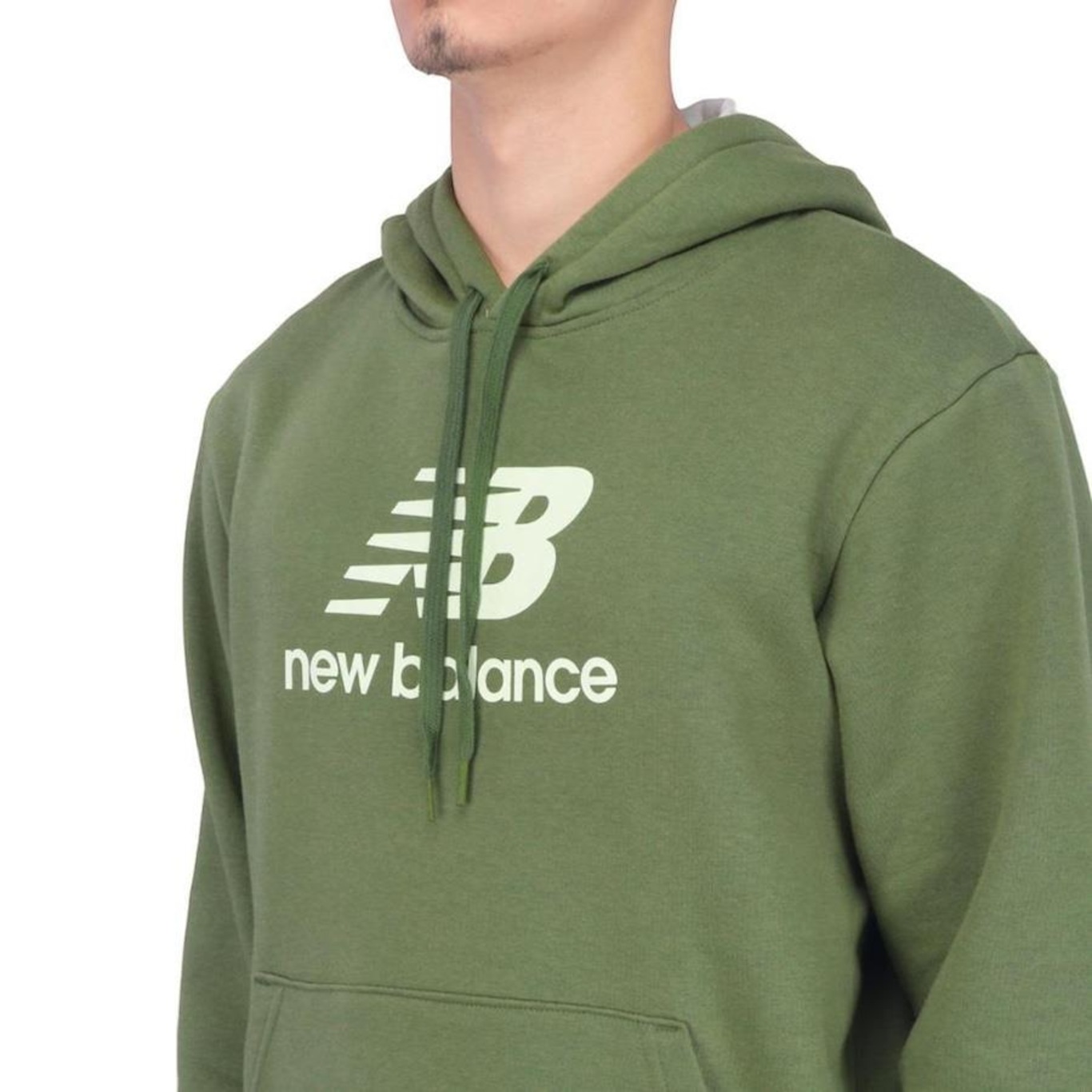 Blusão de Moletom New Balance Essentials com Capuz - Masculino - Foto 3