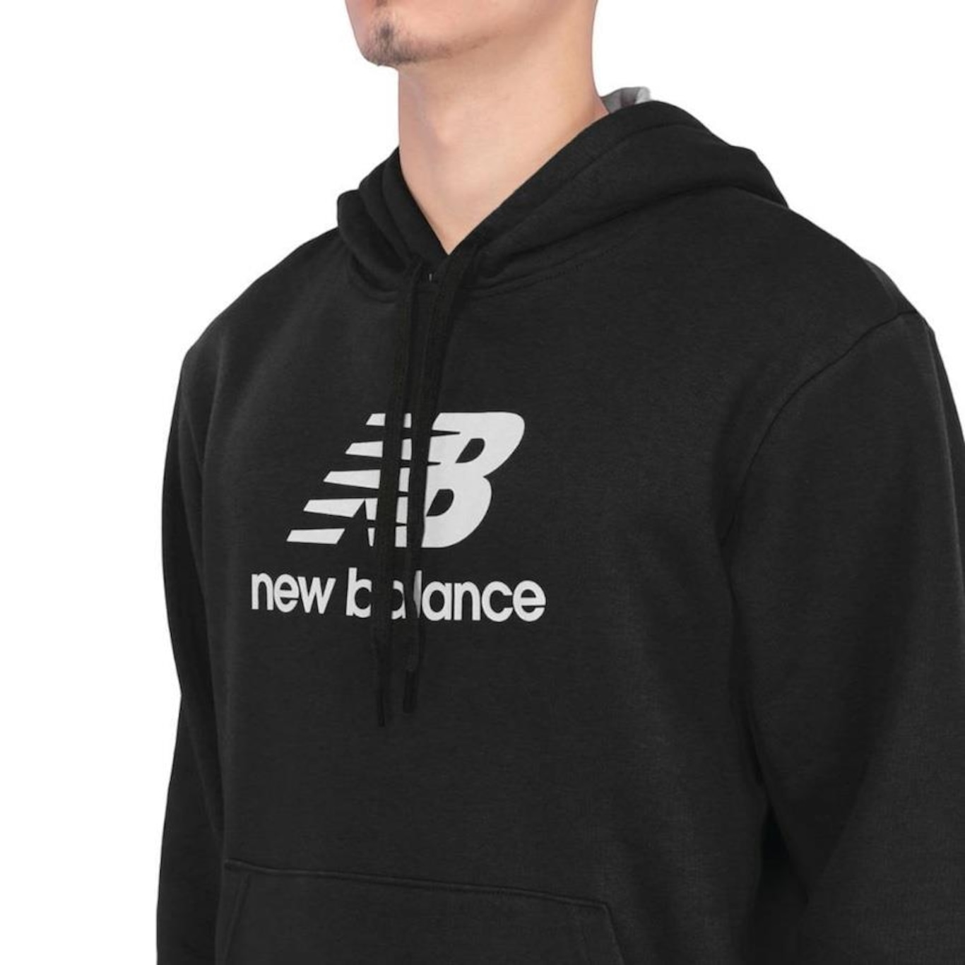 Blusão de Moletom New Balance Essentials com Capuz - Masculino - Foto 3