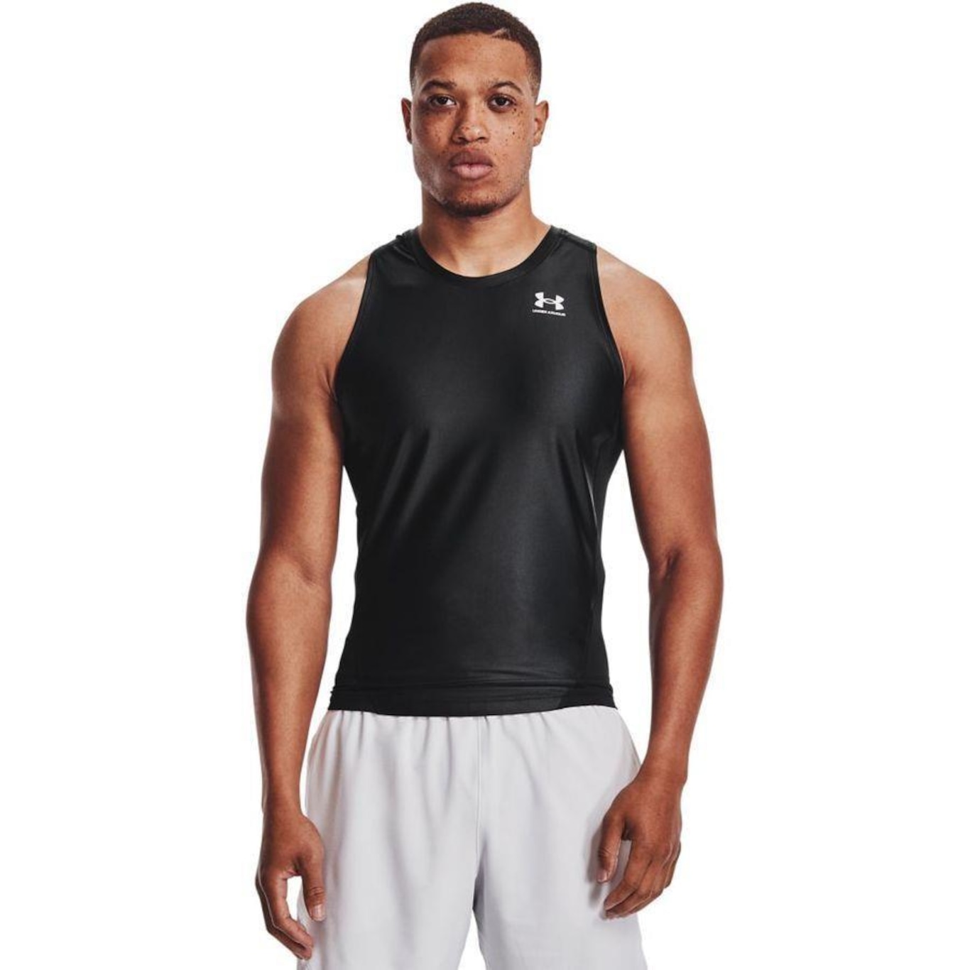 Camisa Regata de Compressão Under Armour Iso-Chill - Masculina - Foto 1