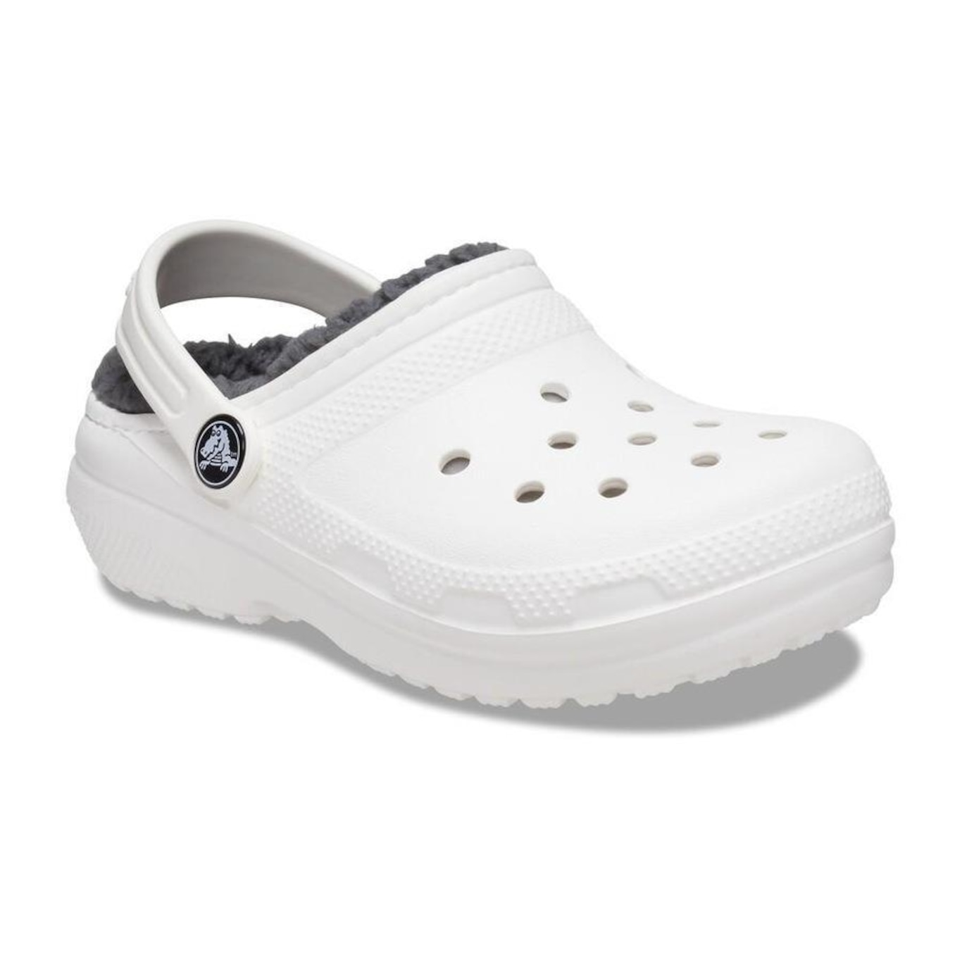 Sandália Crocs Classic Lined Clog - Infantil - Foto 2