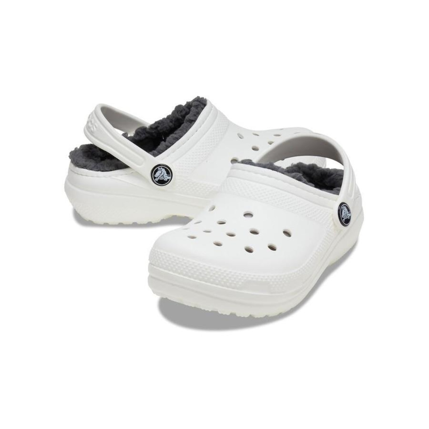 Sandália Crocs Classic Lined Clog - Infantil - Foto 4