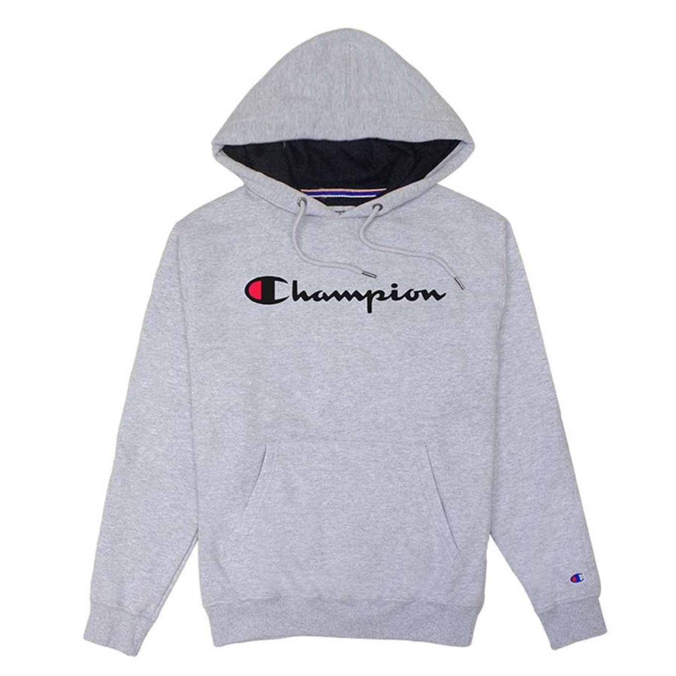 Blusão de Moletom com Capuz Champion Script Logo Print Tec Medio Gf89B Y06794 Brasil - Masculino - Foto 1