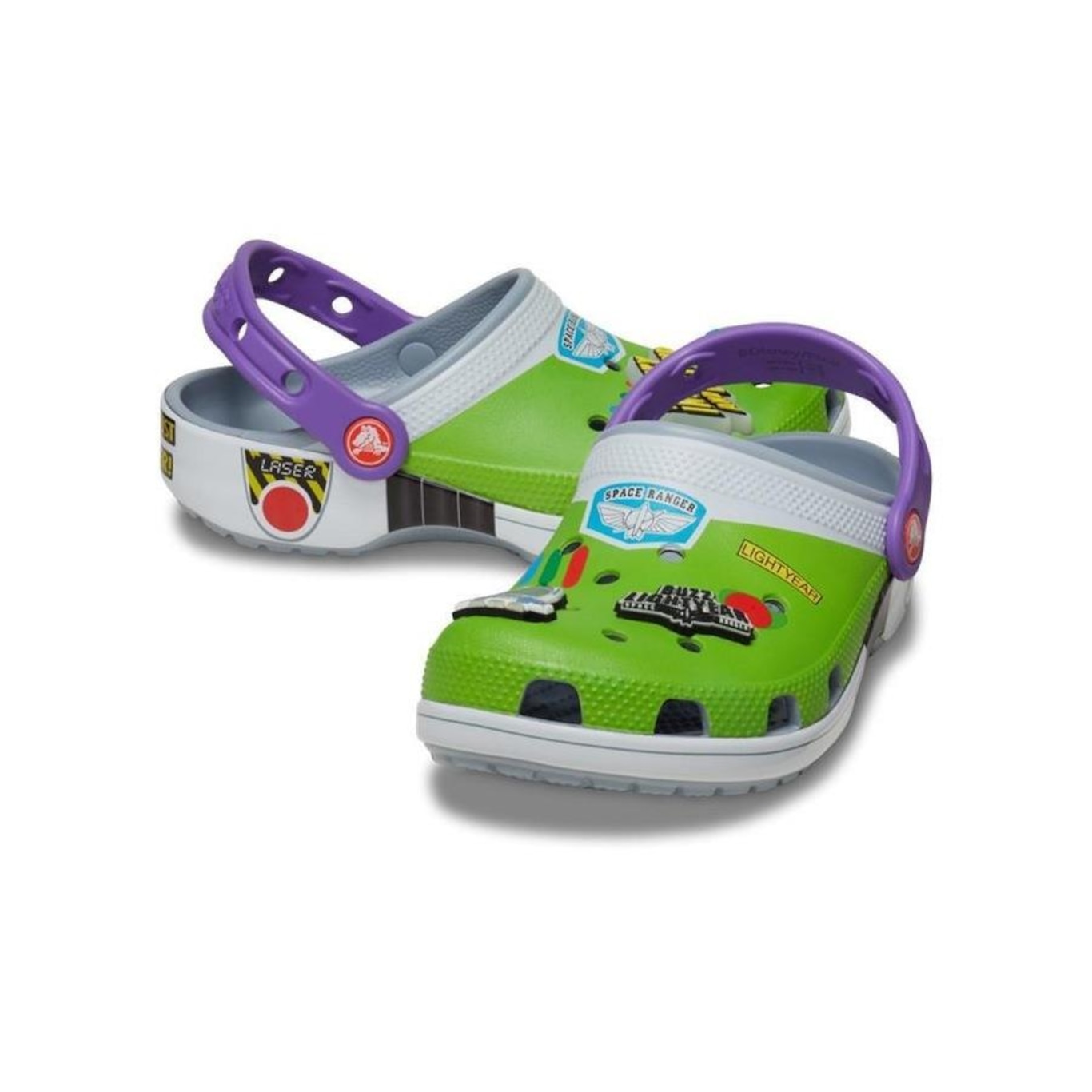 Sandália Crocs Classic Toy Story Buzz Clog - Infantil - Foto 6