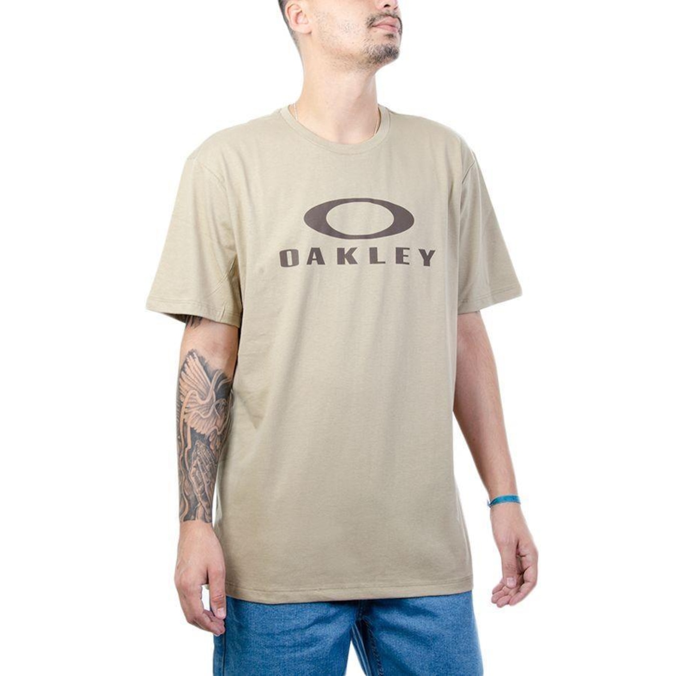 Camiseta Masculina Oakley Mod 0-Bark Ss Rye - Oakley - Masculino - Foto 1